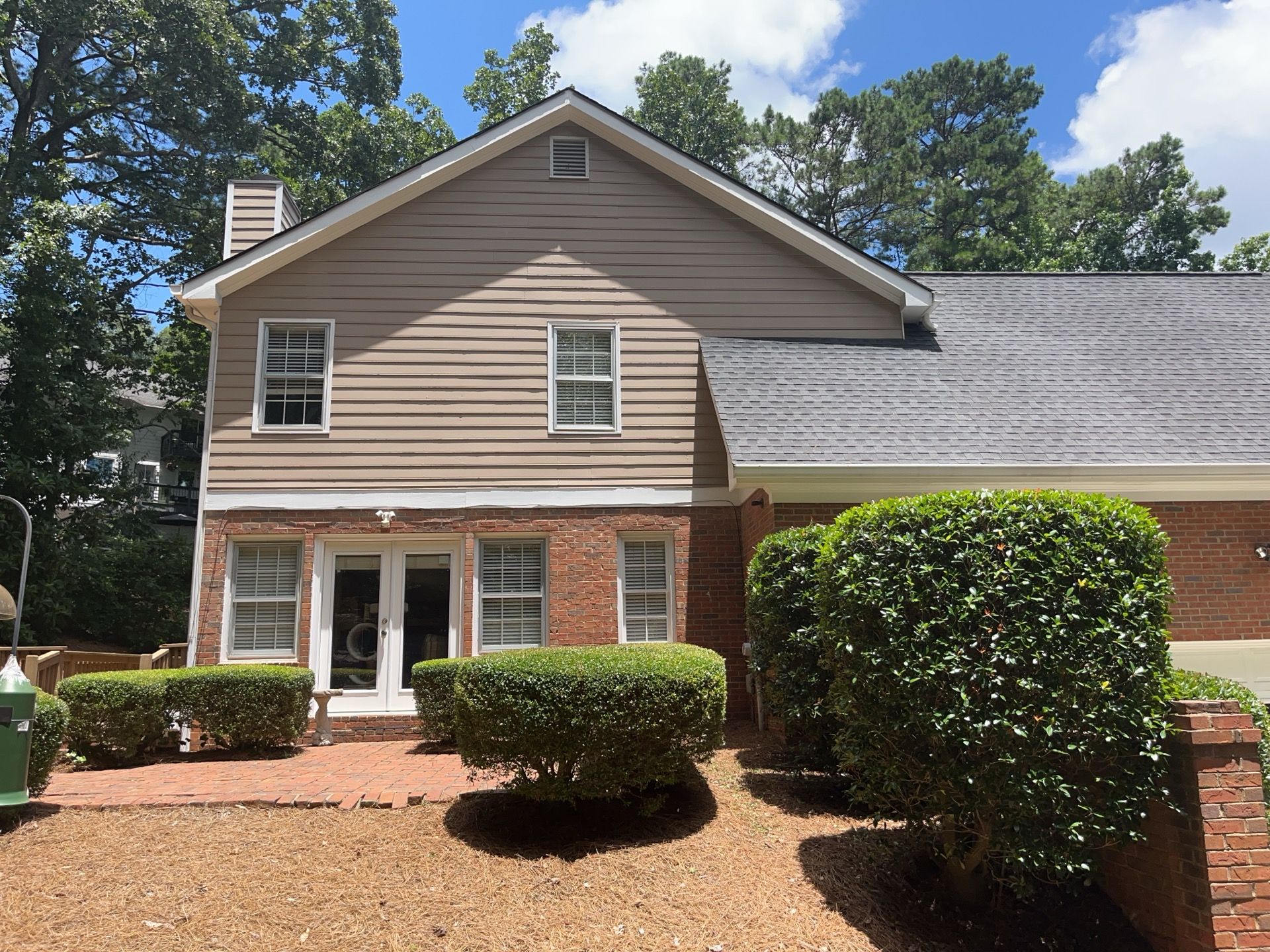 James Hardie Siding Installation, Rotten Wood Replacement, Porch Repairs, and Deck Resurfacing in Smyrna, GA by Nelson Exteriors 