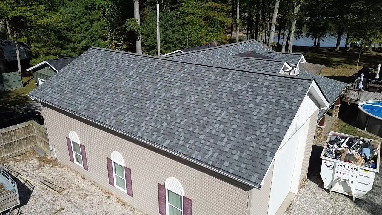 Atlas Pinnacle, Color, Coastal Granite, Drip Edge, Color, Black by Eagle Eye Roofing