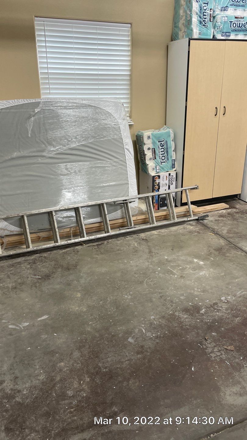 Garage Transformation using Slate Stone by Croc Coatings, LLC