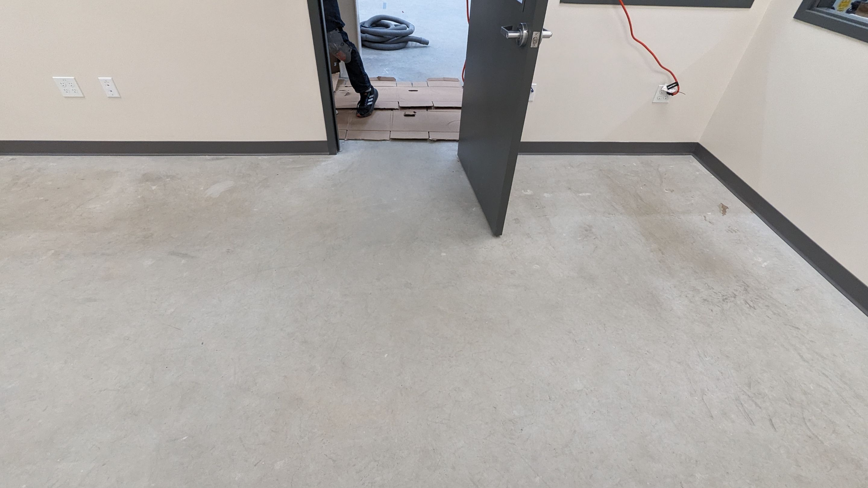 Commercial Floor Transformation using Aurora Accent W/Hypnotic Blue by Croc Coatings, LLC