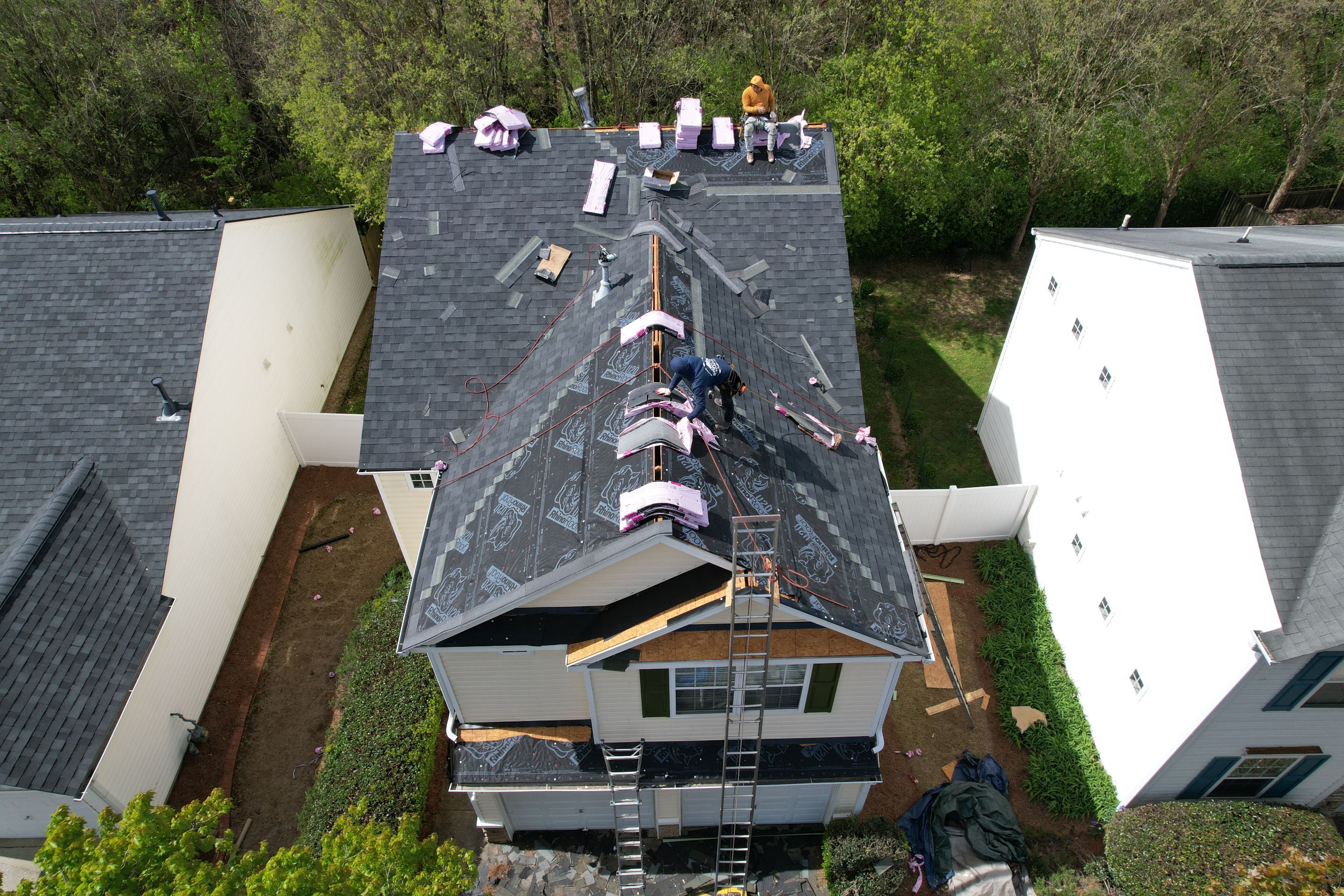 Residential Roofing Installation using Owens Corning by Inspector Roofing and Restoration