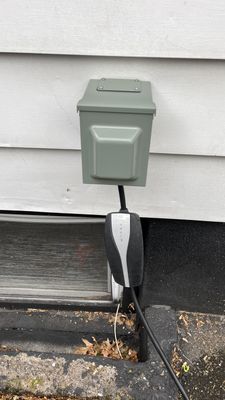 Install EV charger outlet