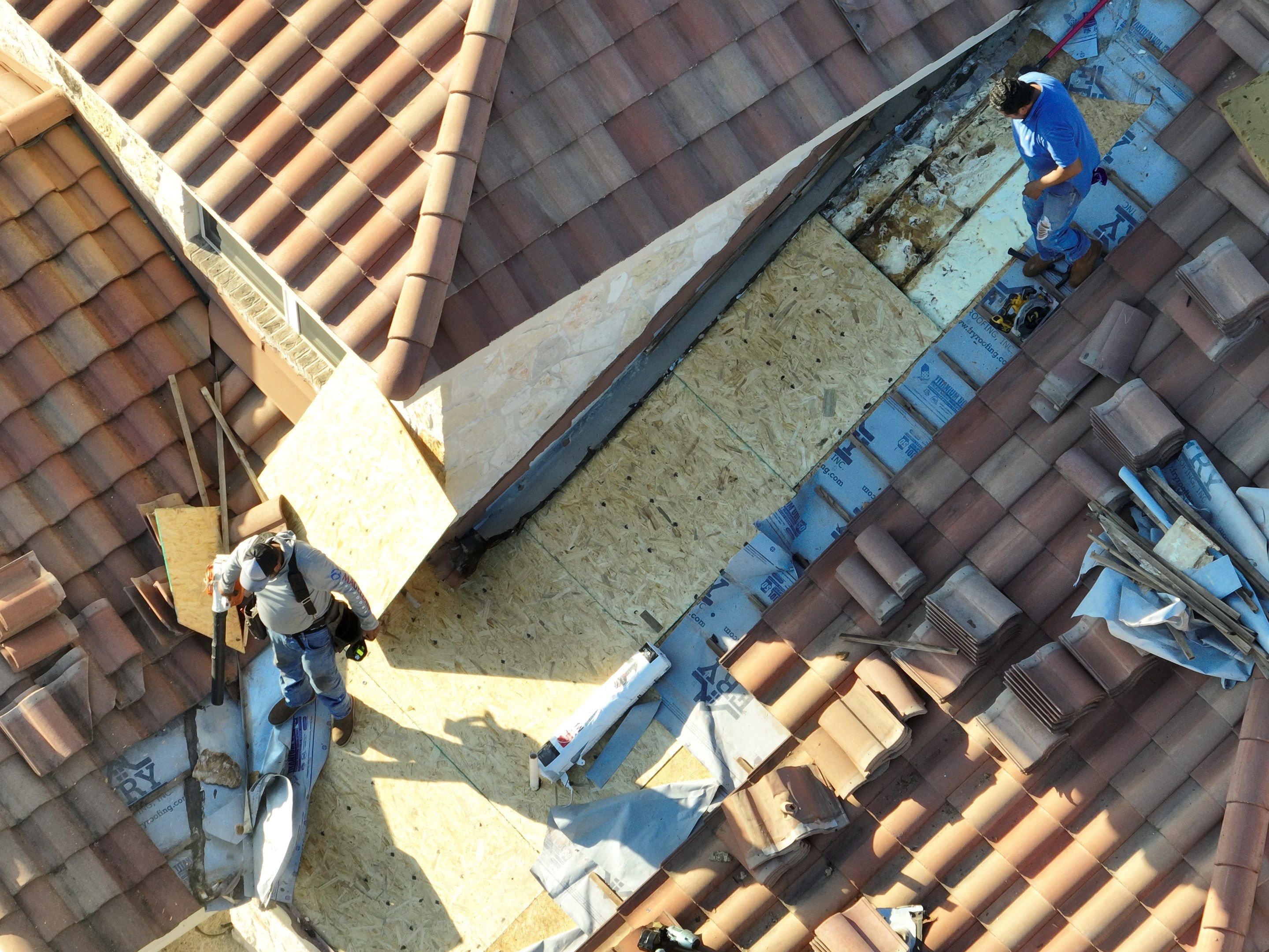 Tile Roof Repair  using Concrete S Tile by Premier Roofing and Contracting