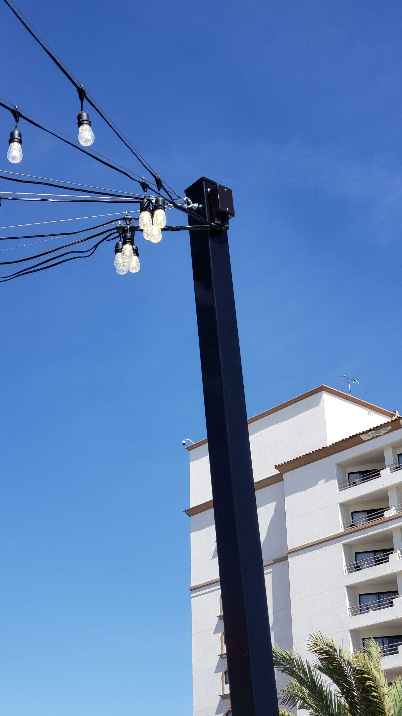 Hilton Waterfront Bistro Light Install by BrightLife Designs llc