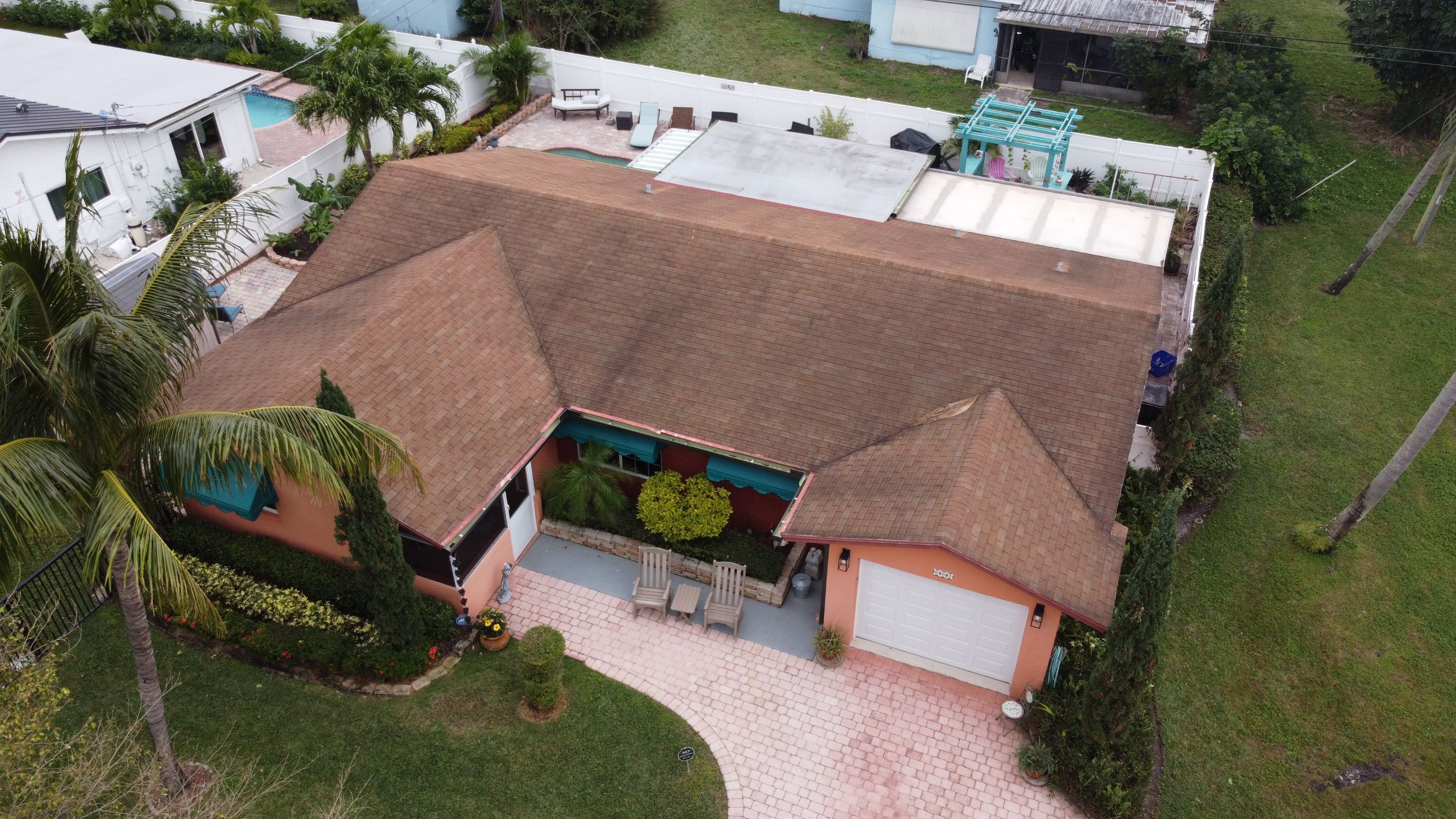 Residential Roofing Installation using 1" Nail strip metal roof by BLUES BROTHERS CONSTRUCTION CORP