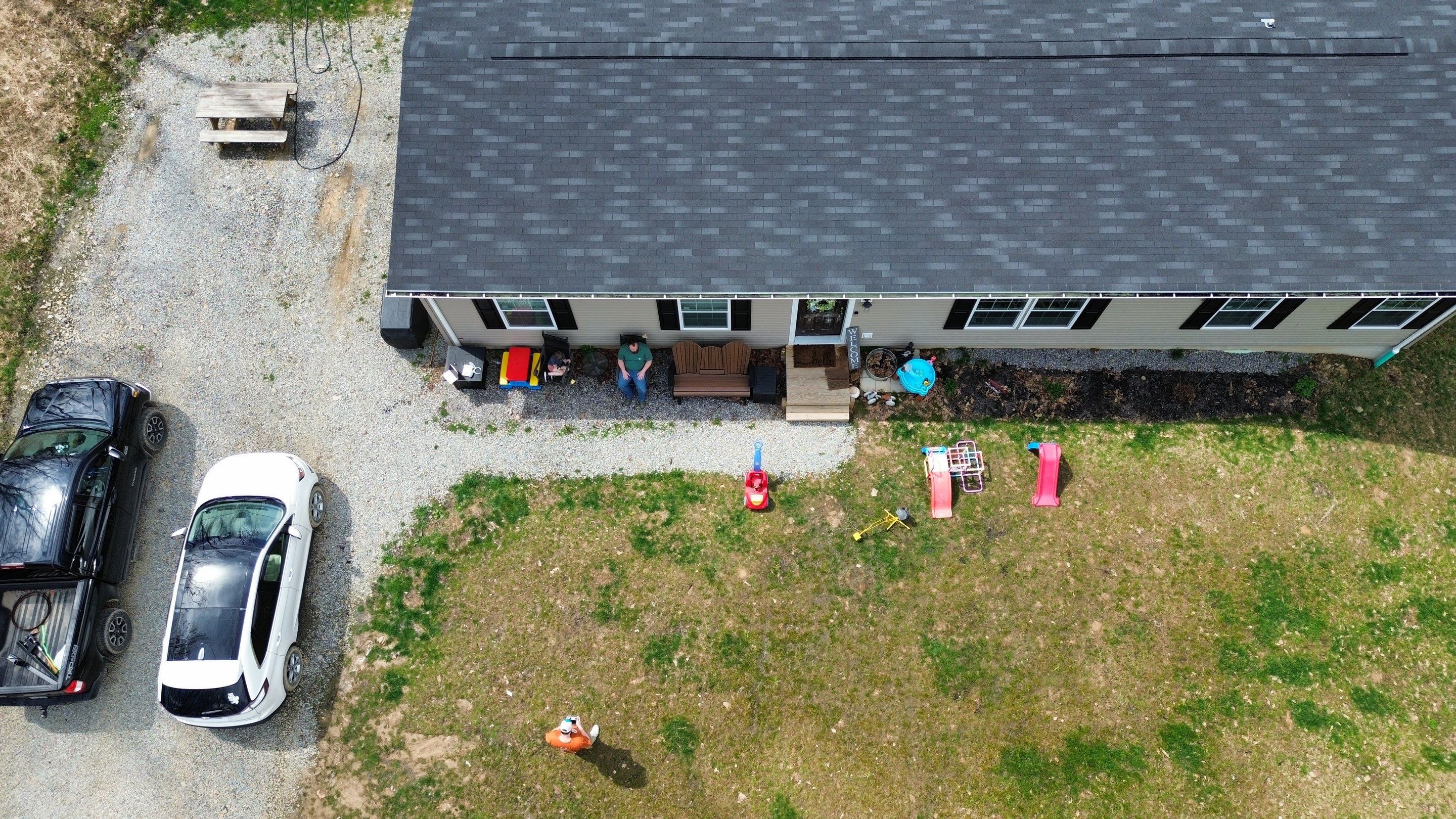 Custom Timber Frame Gable Porch Addition in Leechburg by Cousins Roofing Siding & Decks