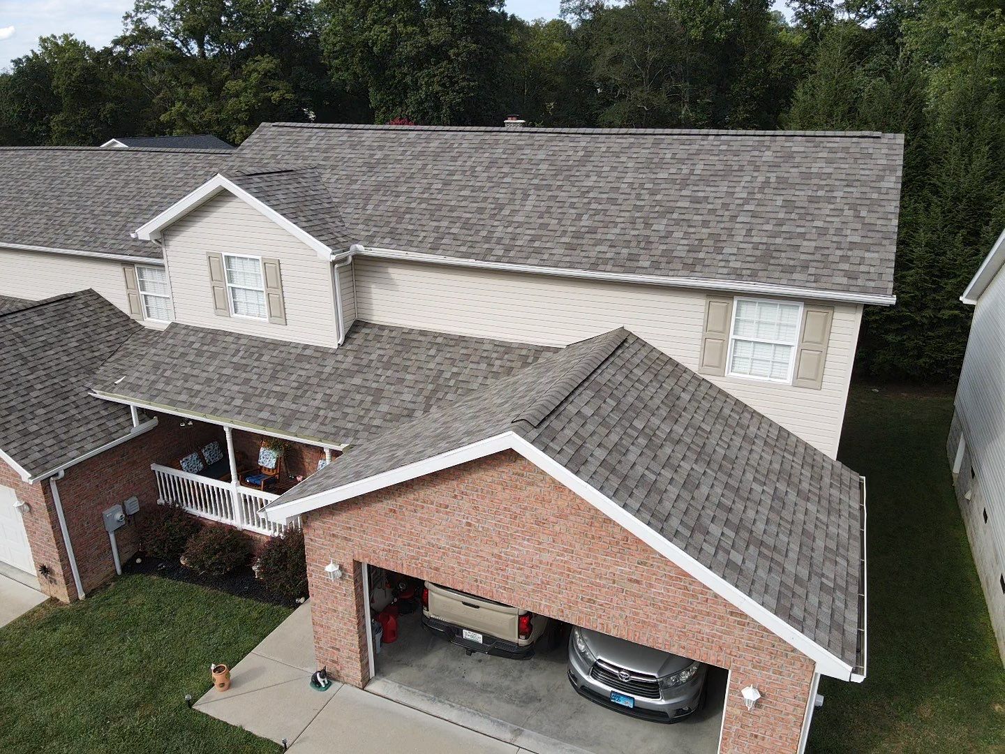 Residential Roofing Installation using Driftwood by Rainstoppers Roofing
