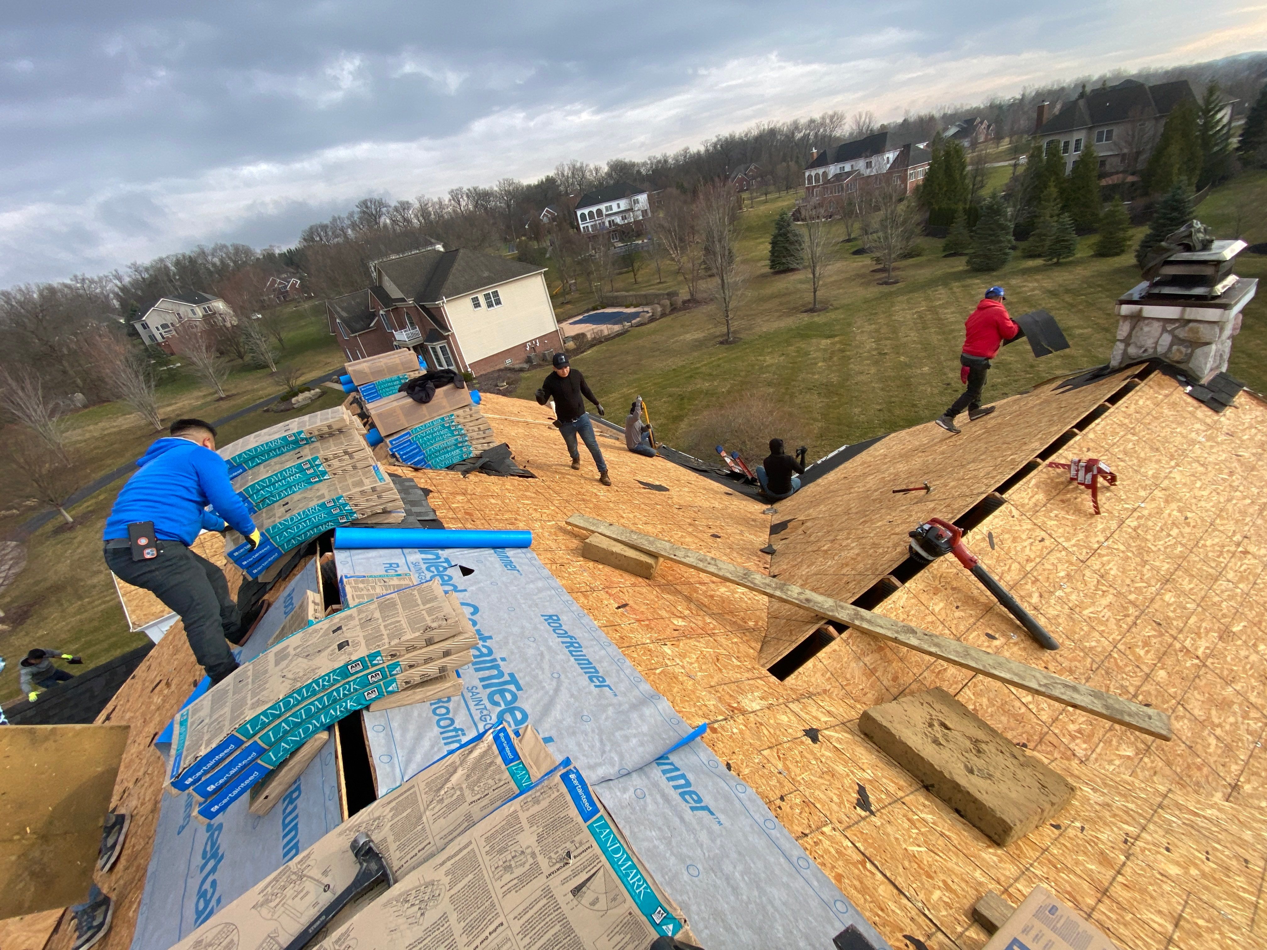 Roof Replacement using CertainTeed Landmark by 180 Contractors