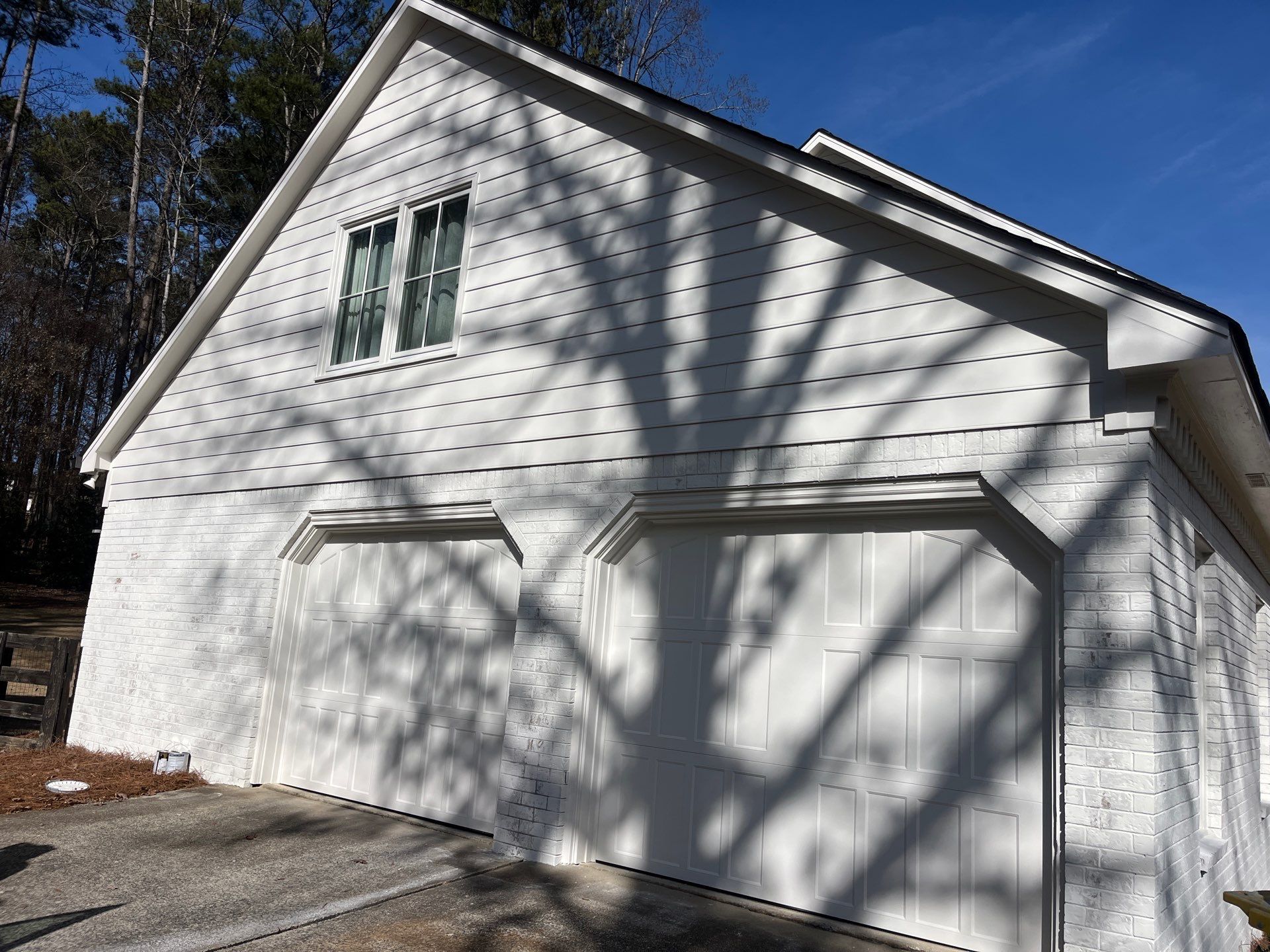 Romabio Brick Lime Wash and Cedar Tongue & Groove Porch Ceiling Installation in Marietta, GA by Nelson Exteriors 