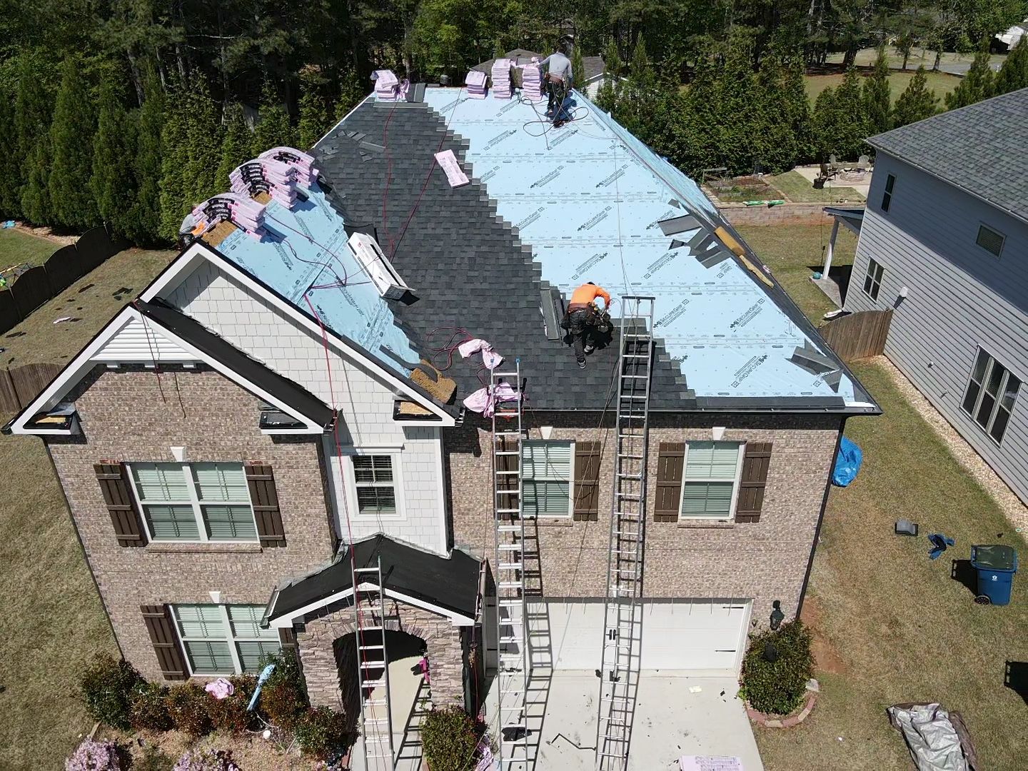 Residential Roofing Installation using Owens Corning by Inspector Roofing and Restoration