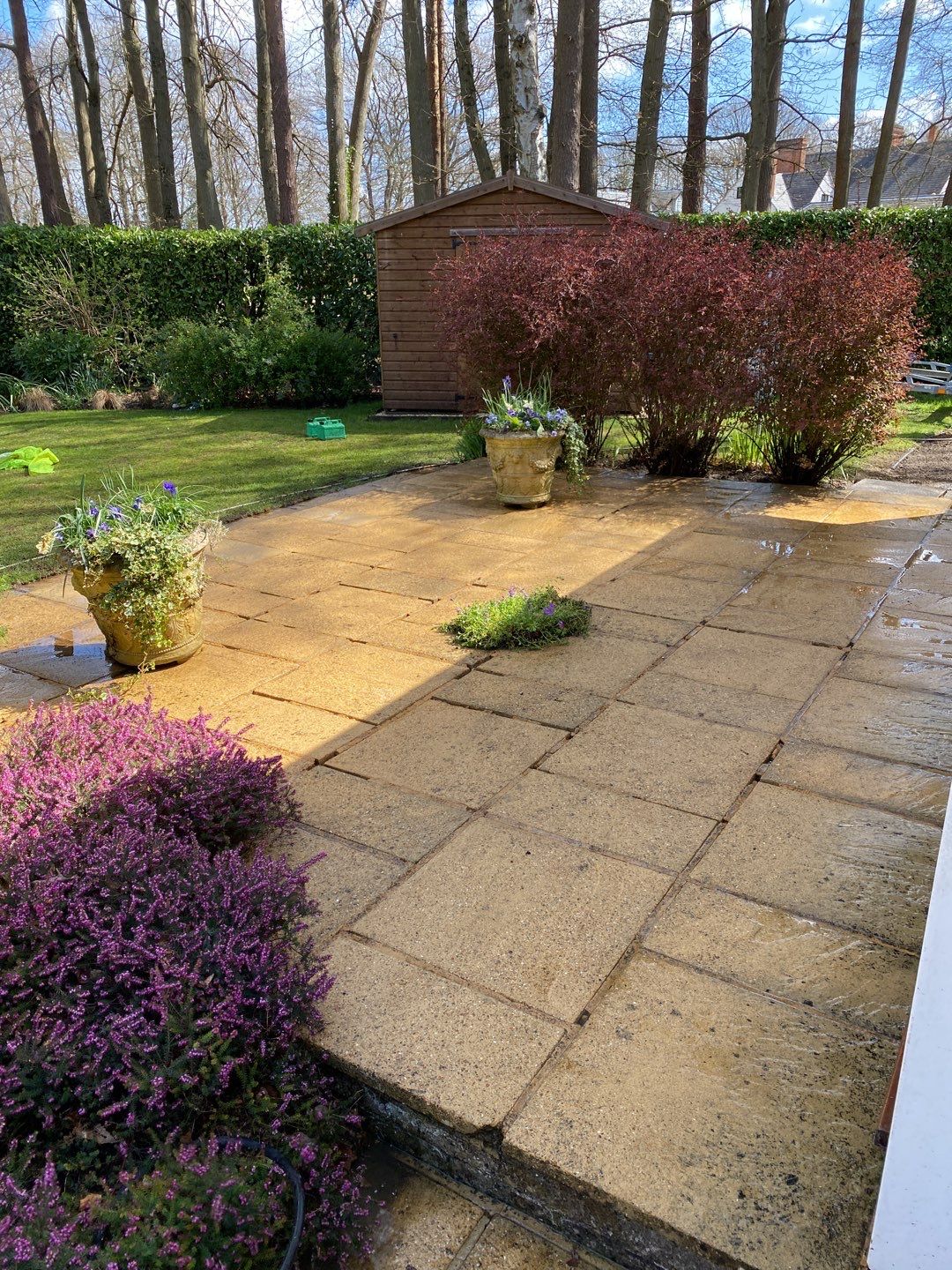 Patio Area Spring Clean using honda 21 ltr/min by Ges Exterior Cleaning ltd