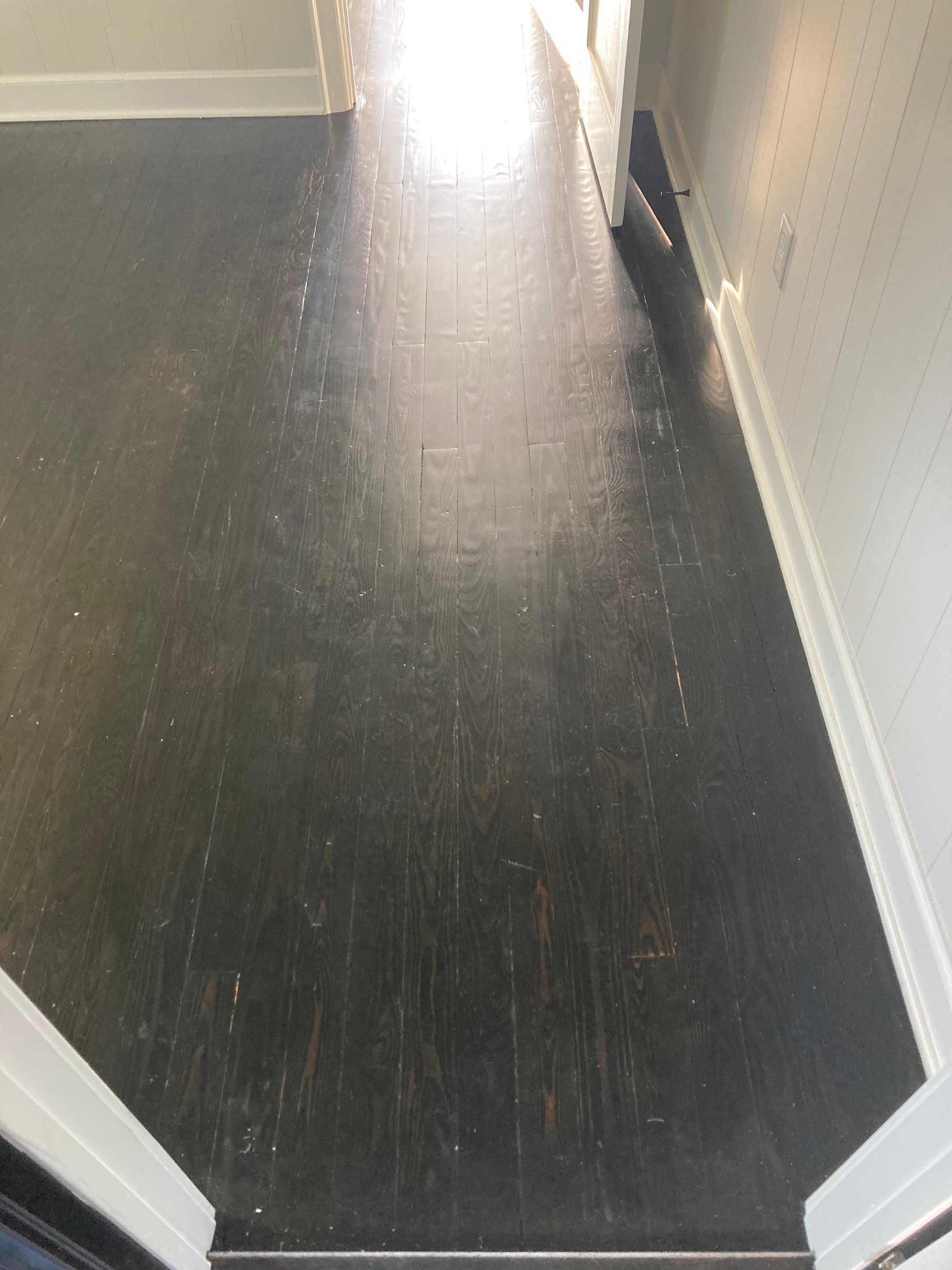 Hardwood floor refinish/restore by Footprints Floors of Nashville