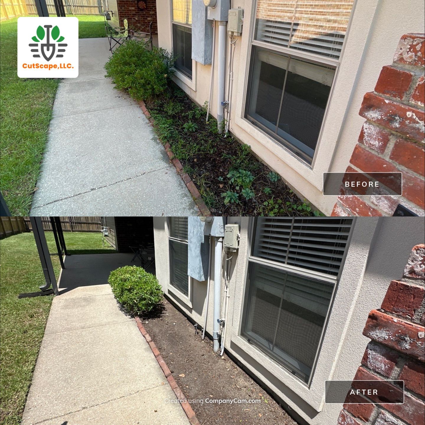 DEMO / PREP / INSTALL / TRIM / MULCH INSTALL by CutScape, LLC.