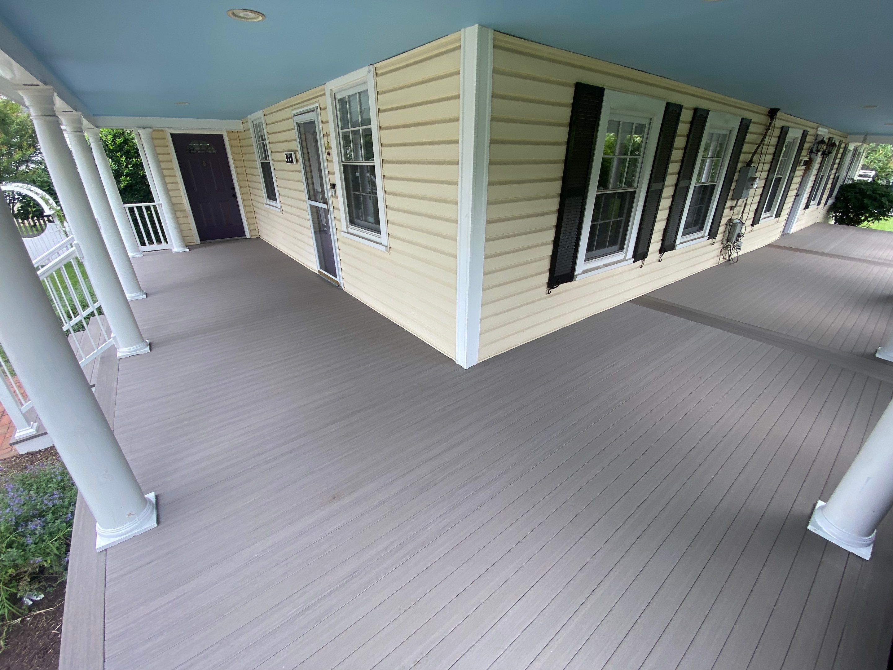 Front Porch Transformation using Timbertech Decking by The Smet Companies, LLC