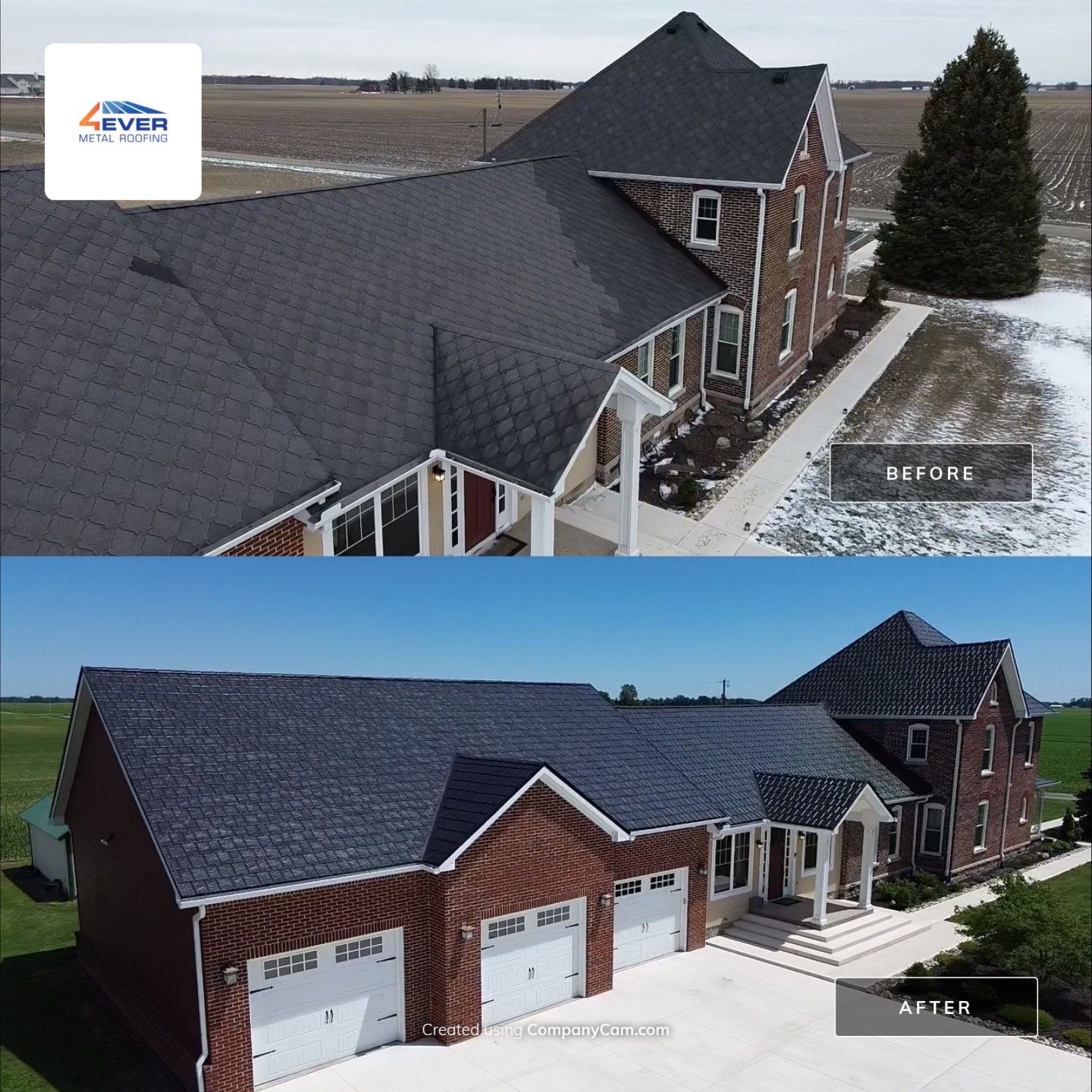 Historic Metal Slate Roof Restoration in Elwood, IN by 4Ever Metal Roofing