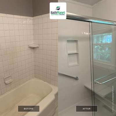 Tub to Shower Conversion w Flooring