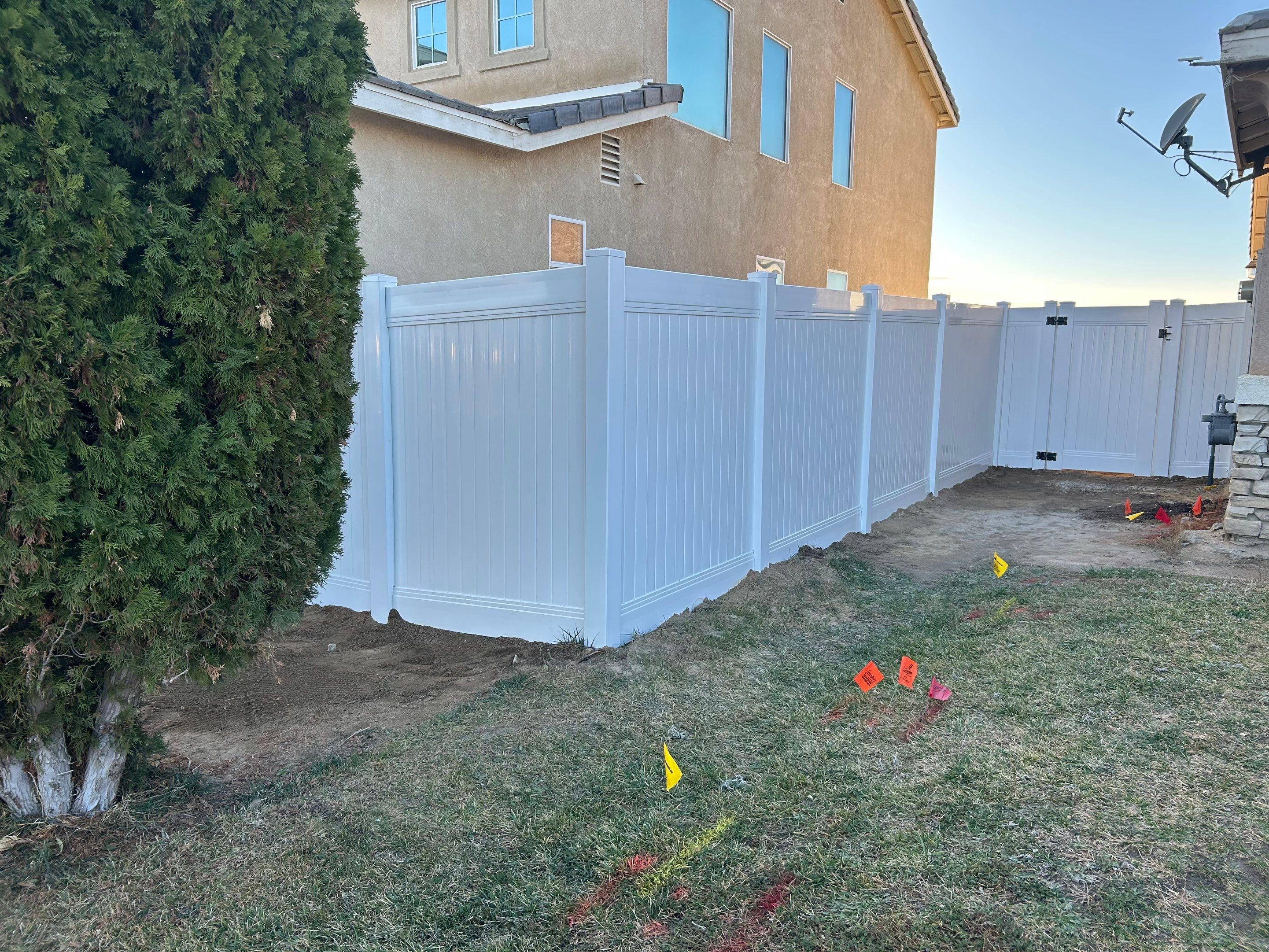 6ft White Privacy Vinyl by Fence Guys Inc.