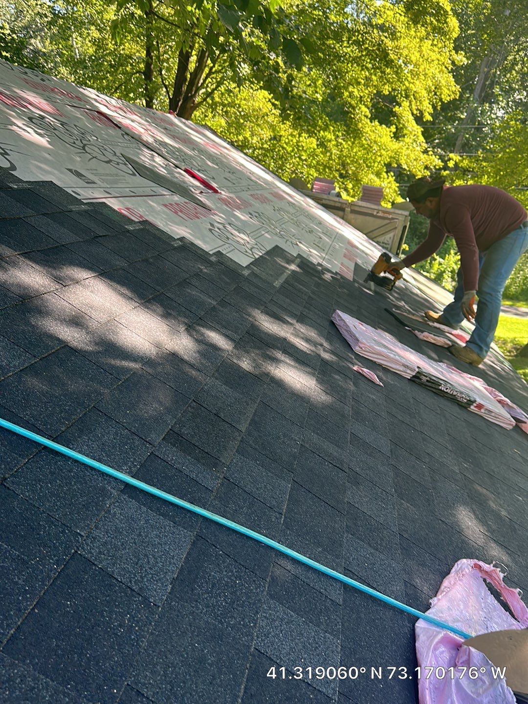 Residential Roofing Installation using Owens Corning TruDefinition Duration AR - Onyx Black & New Siding Using Mainstreet Charcoal Gray by A Plus Exterior