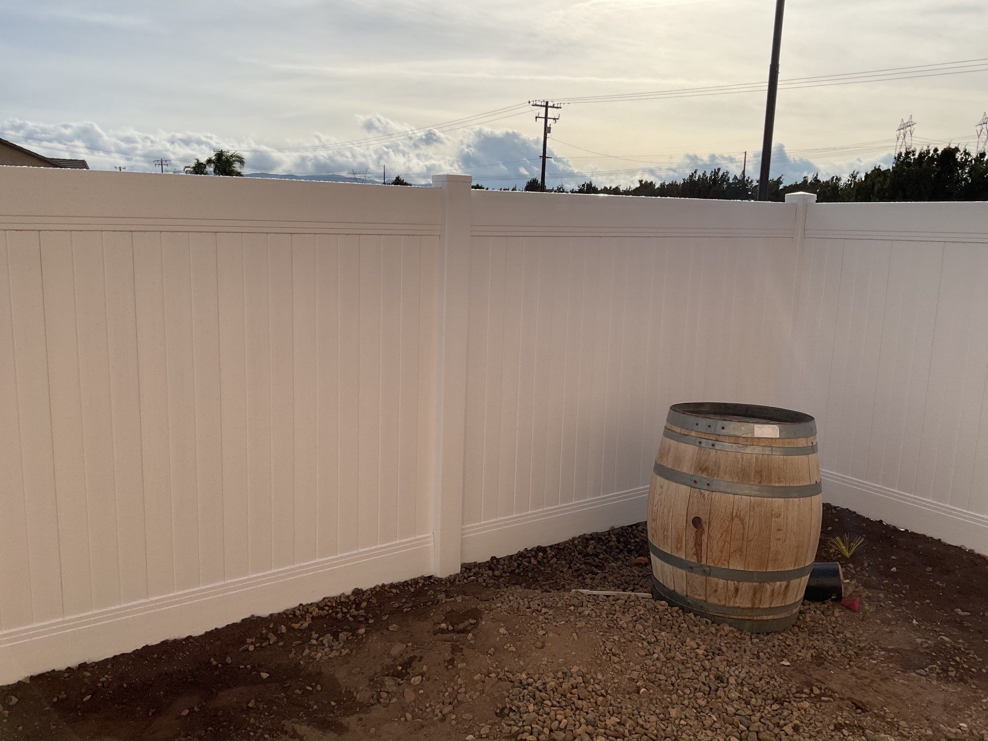 Fence Installation using Vinyl by Fence Guys Inc. 