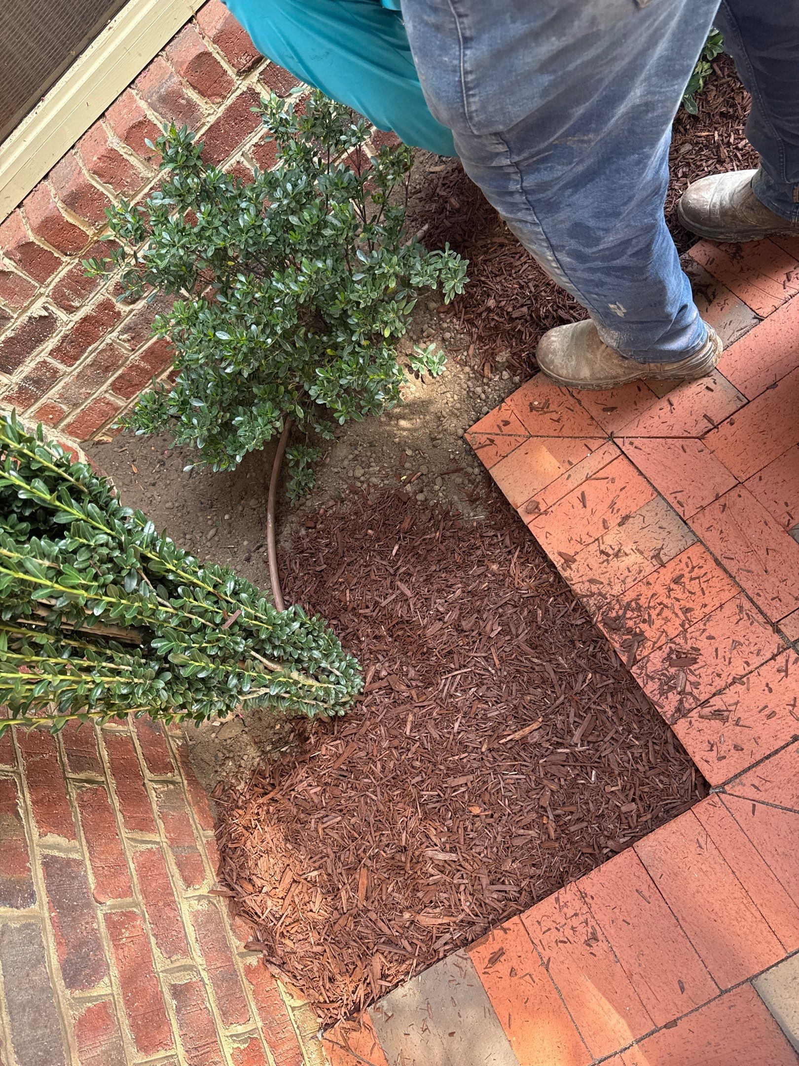 Brick patio in Durham by Martinez Brother’s Nc Landscaping Inc