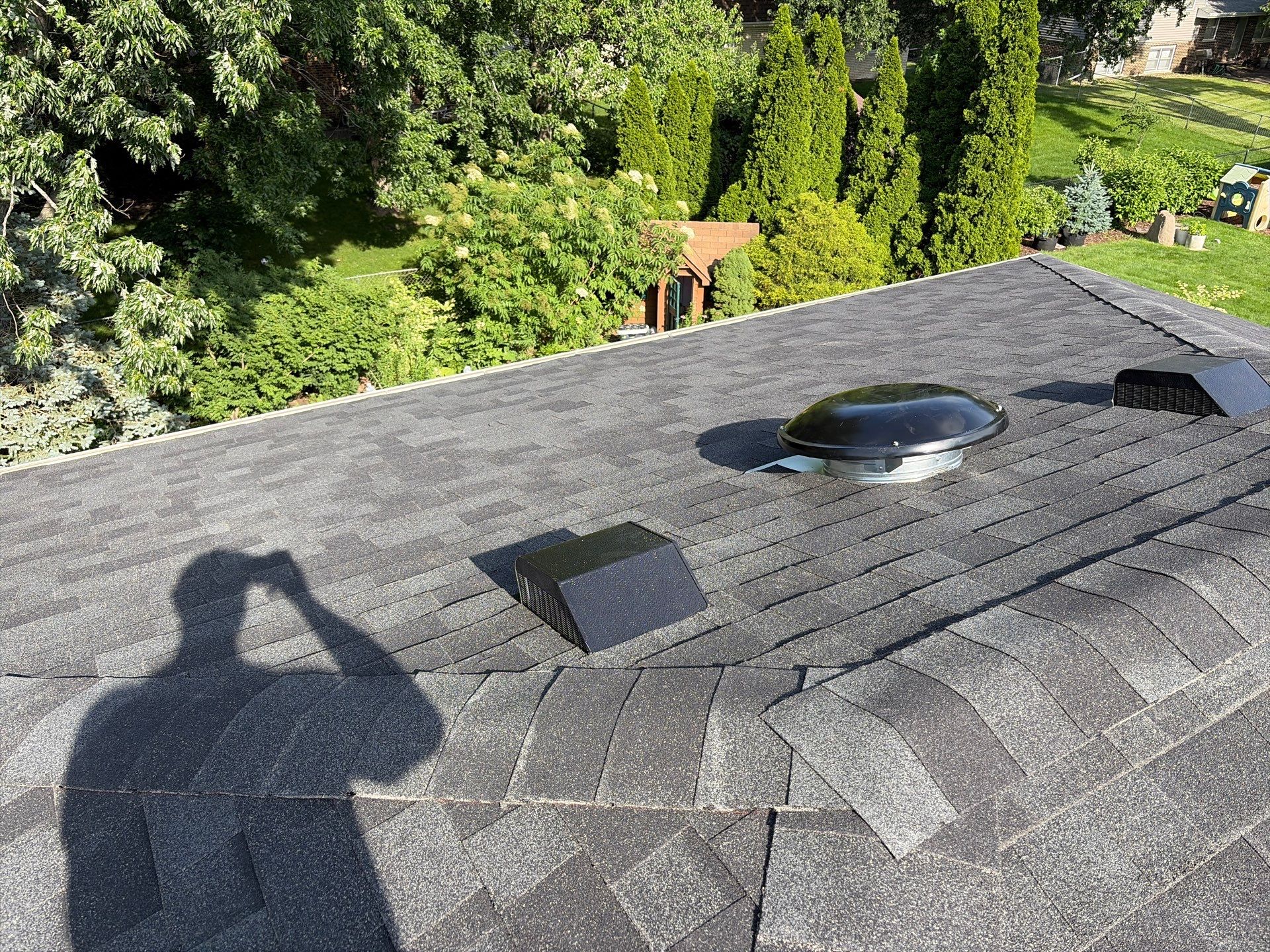 Architectural Shingle Roof Replacement on Darien Brick Residence by Pro Home Services Inc