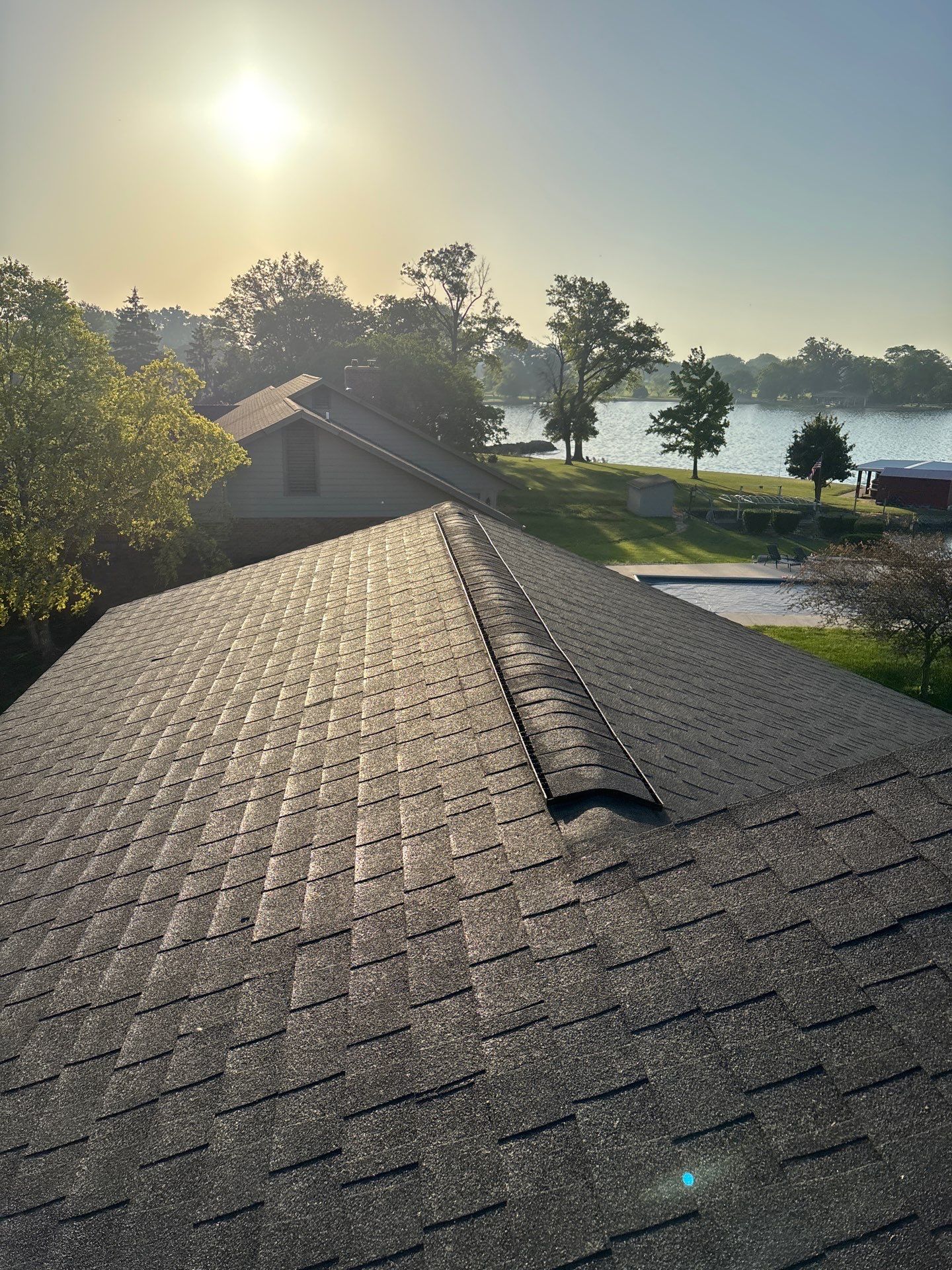 Residential Roofing Installation using GAF Timberline HDZ Charcoal by Nitro Roofing and Construction