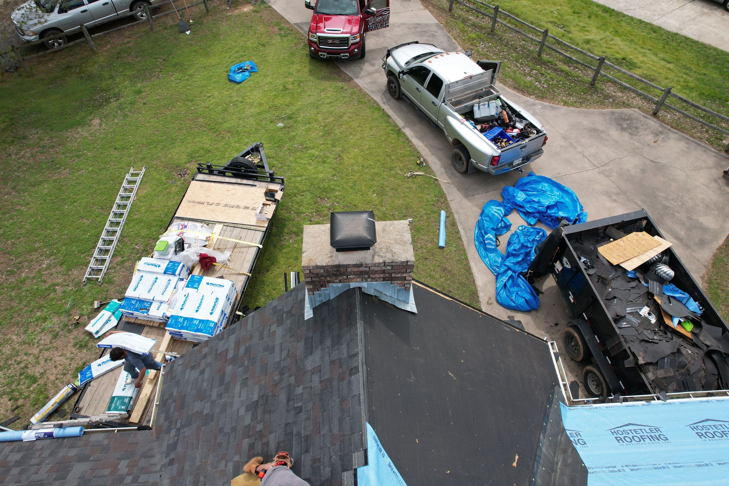 Residential Shingle Reroof using Malarkey Vista by Hostetler Roofing