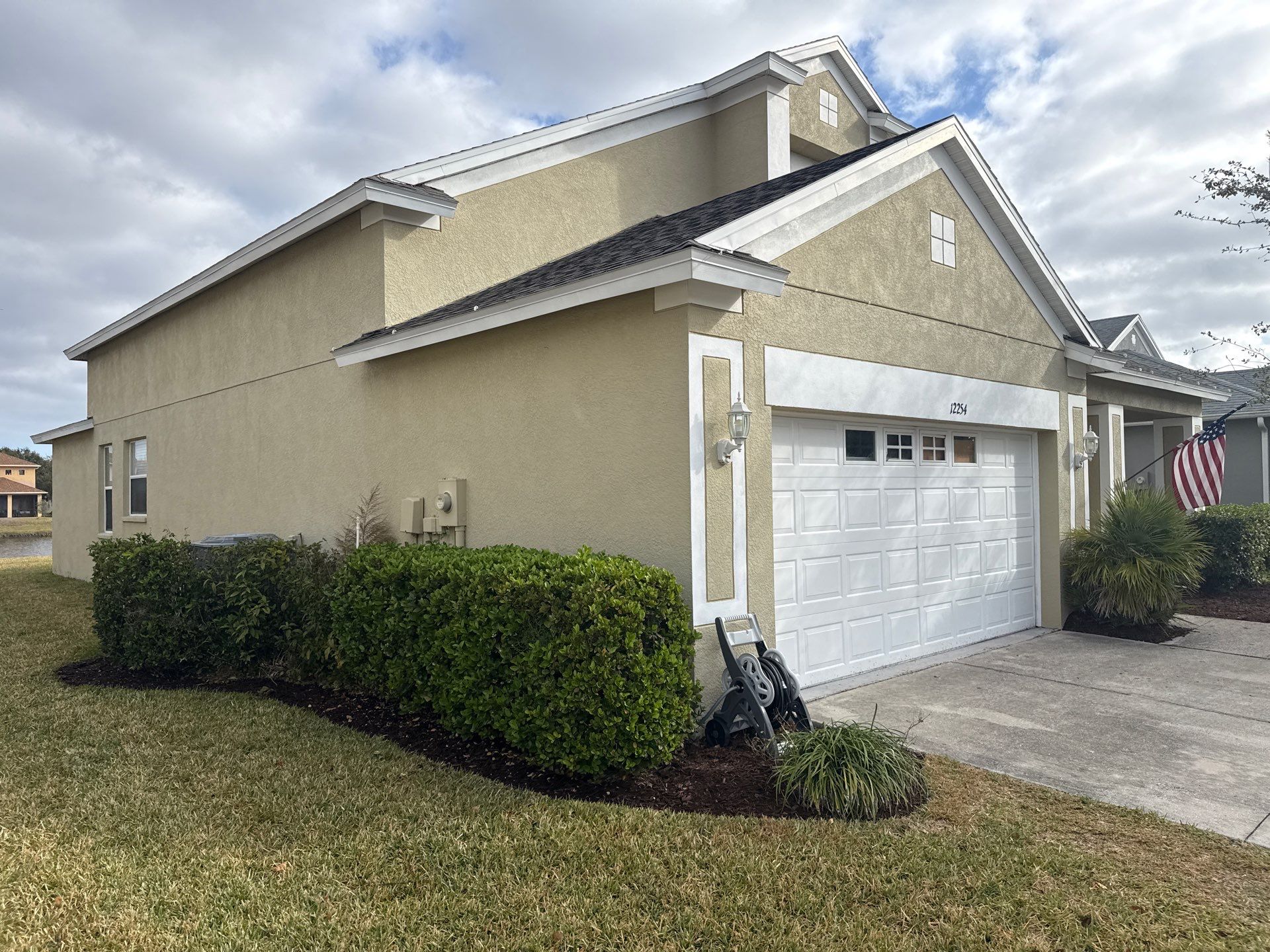 House Wash Removing Heavy Algae Buildup | River Plantation, Parrish FL by Sunshine AquaWash