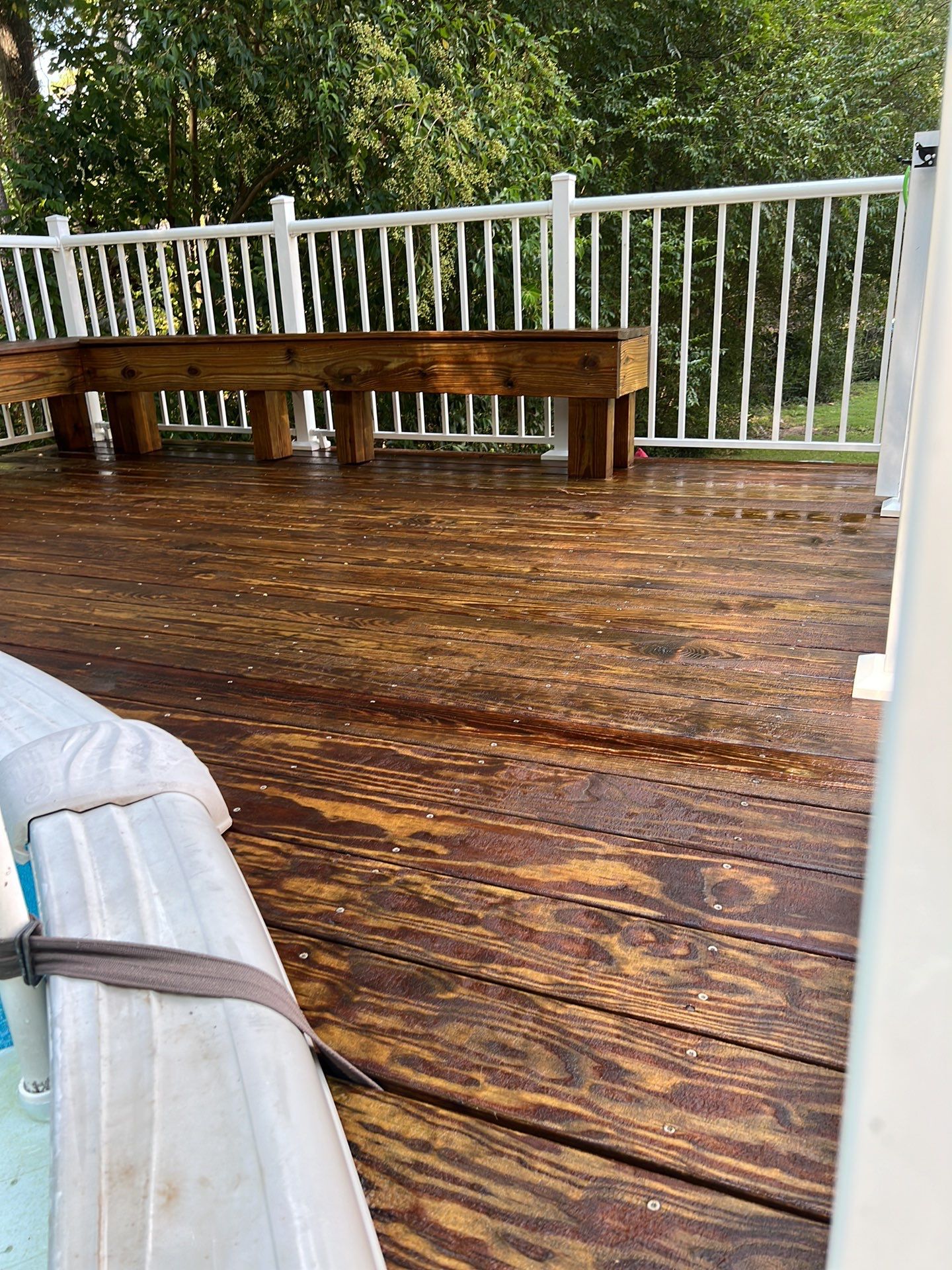 Coated Deck using Wood Sealant by DuraSeal