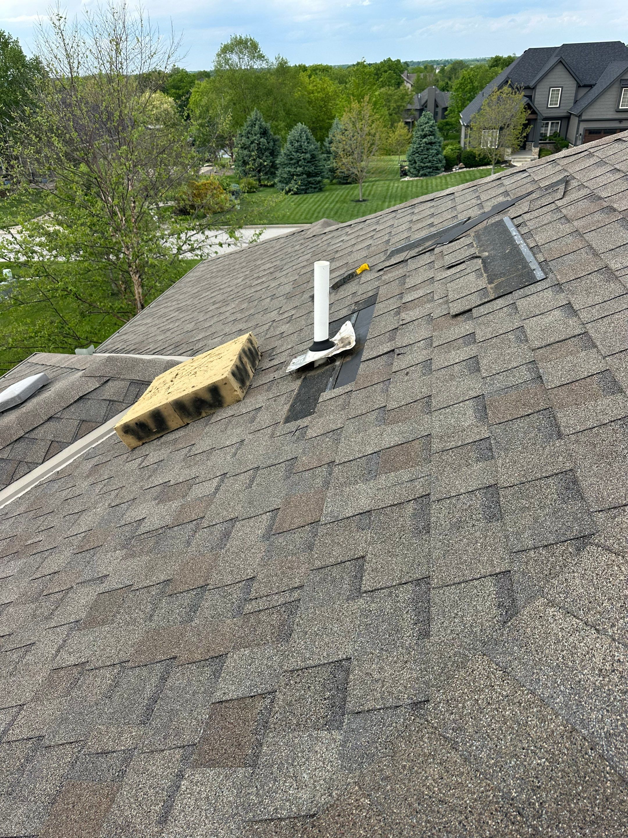 Asphalt Shingle Roof Replacement and Pipe Boot Installation in Kearney by Liberty Roofing