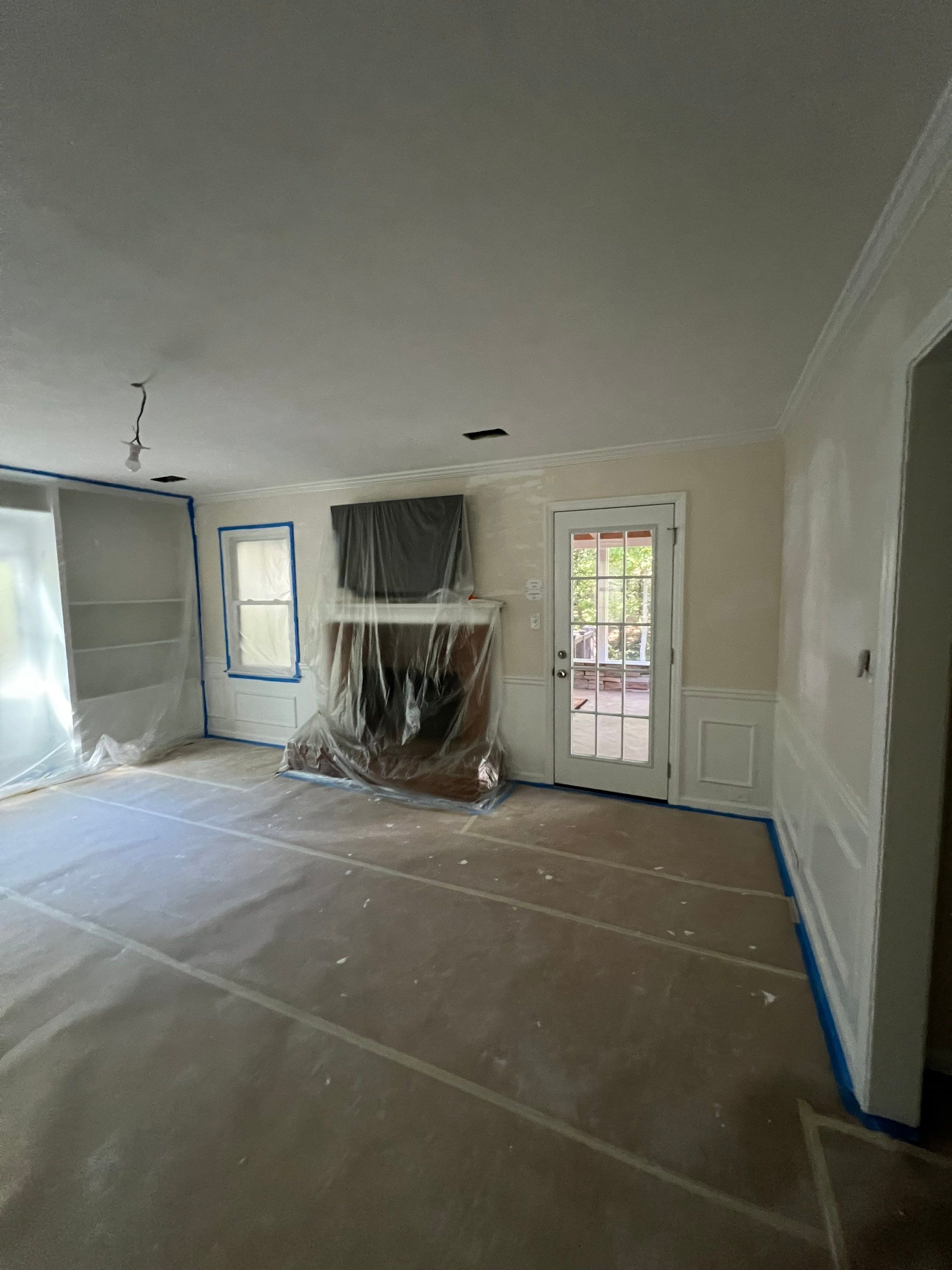 Dark Hardwood Floor Installation and Interior Painting in Marietta by Swift Home Renovations