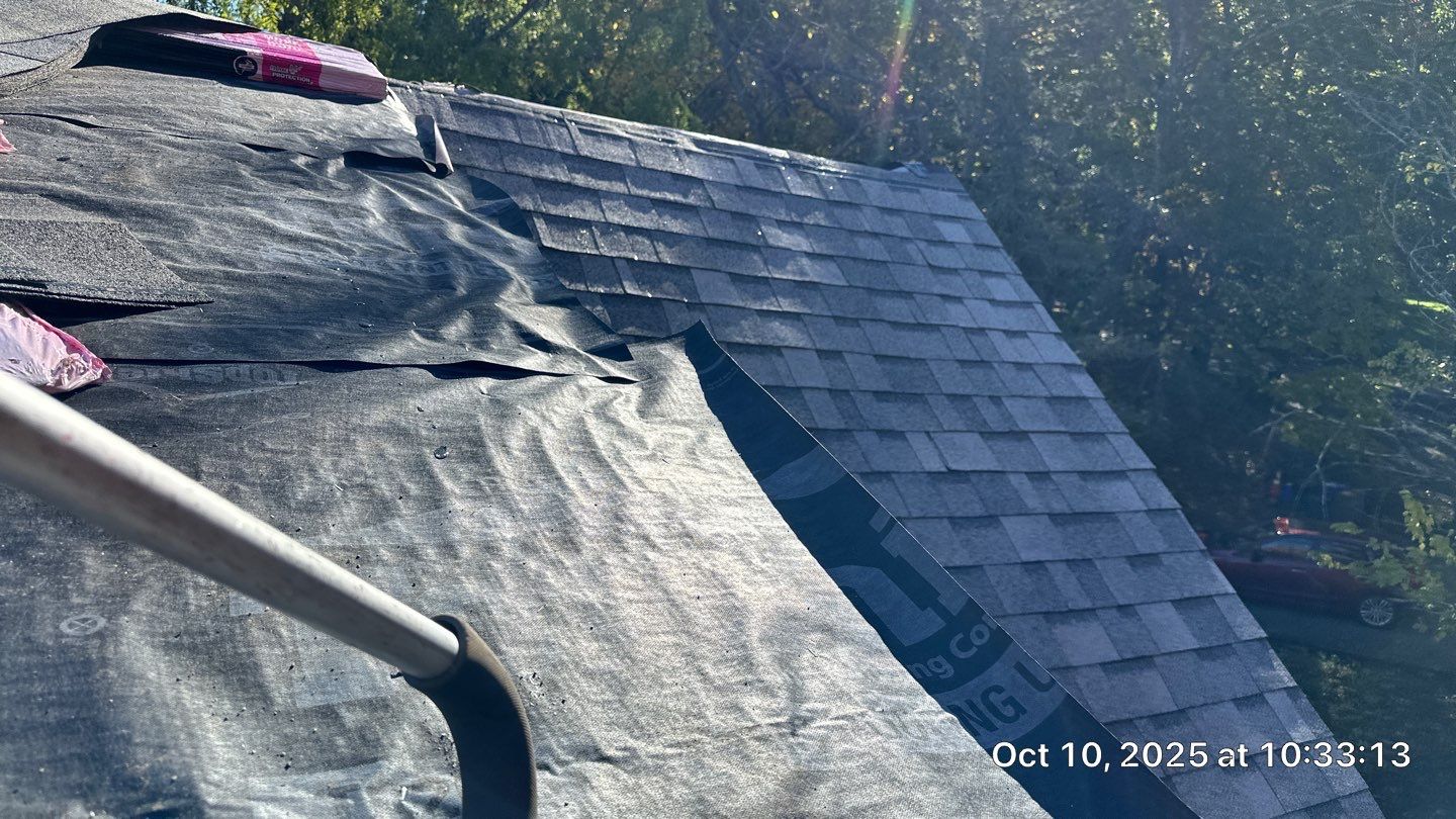 Full Roof & Porch EPDM Replacement with Skylight and Chimney Repairs by Mighty Dog Roofing of Greater Middlesex County