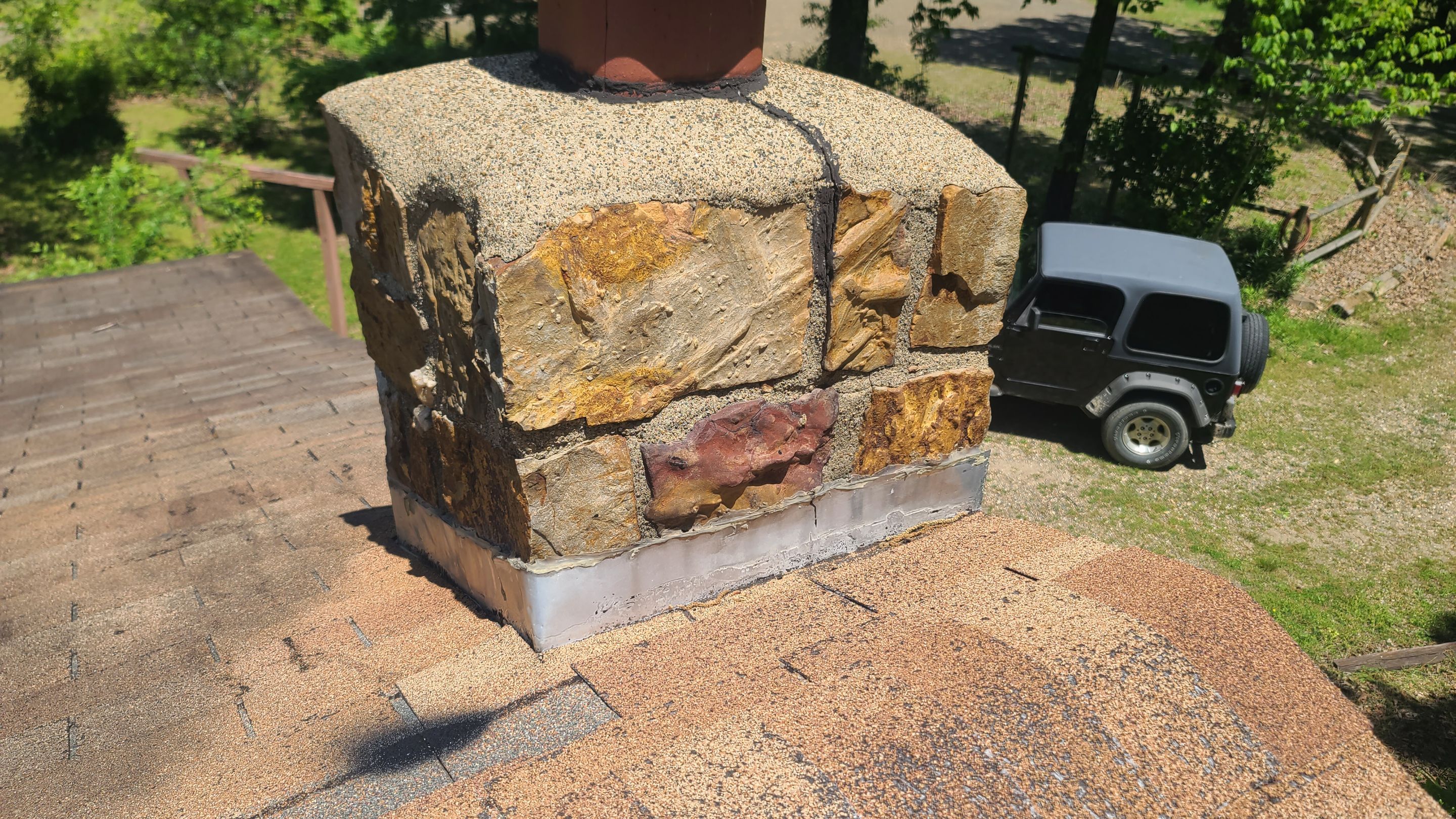 Storm Restoration Reroof: 25 Year 3-Tab Shingle by Hostetler Roofing