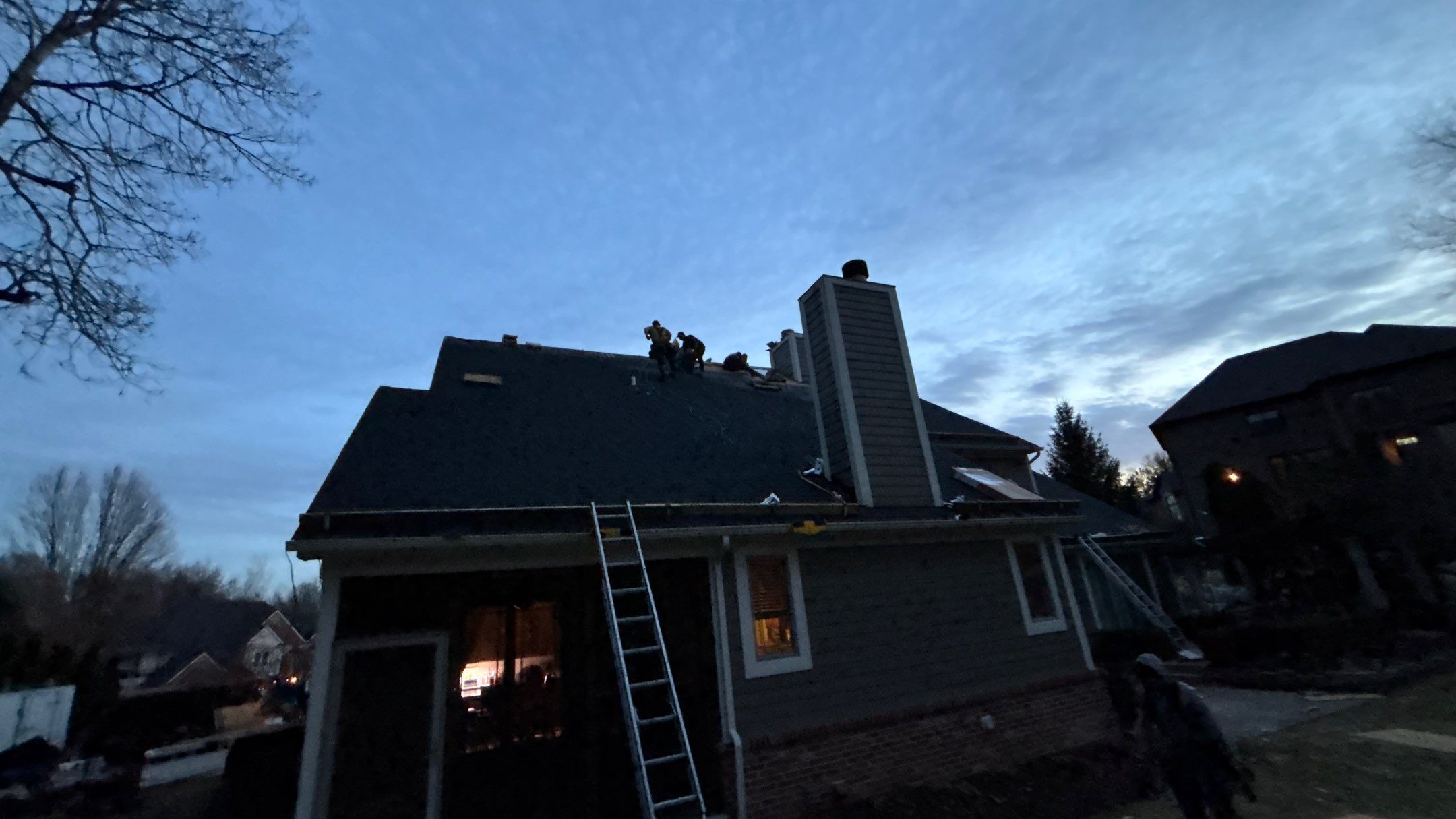 Roof Replacement using CertainTeed Landmark Moire Black by 180 Contractors