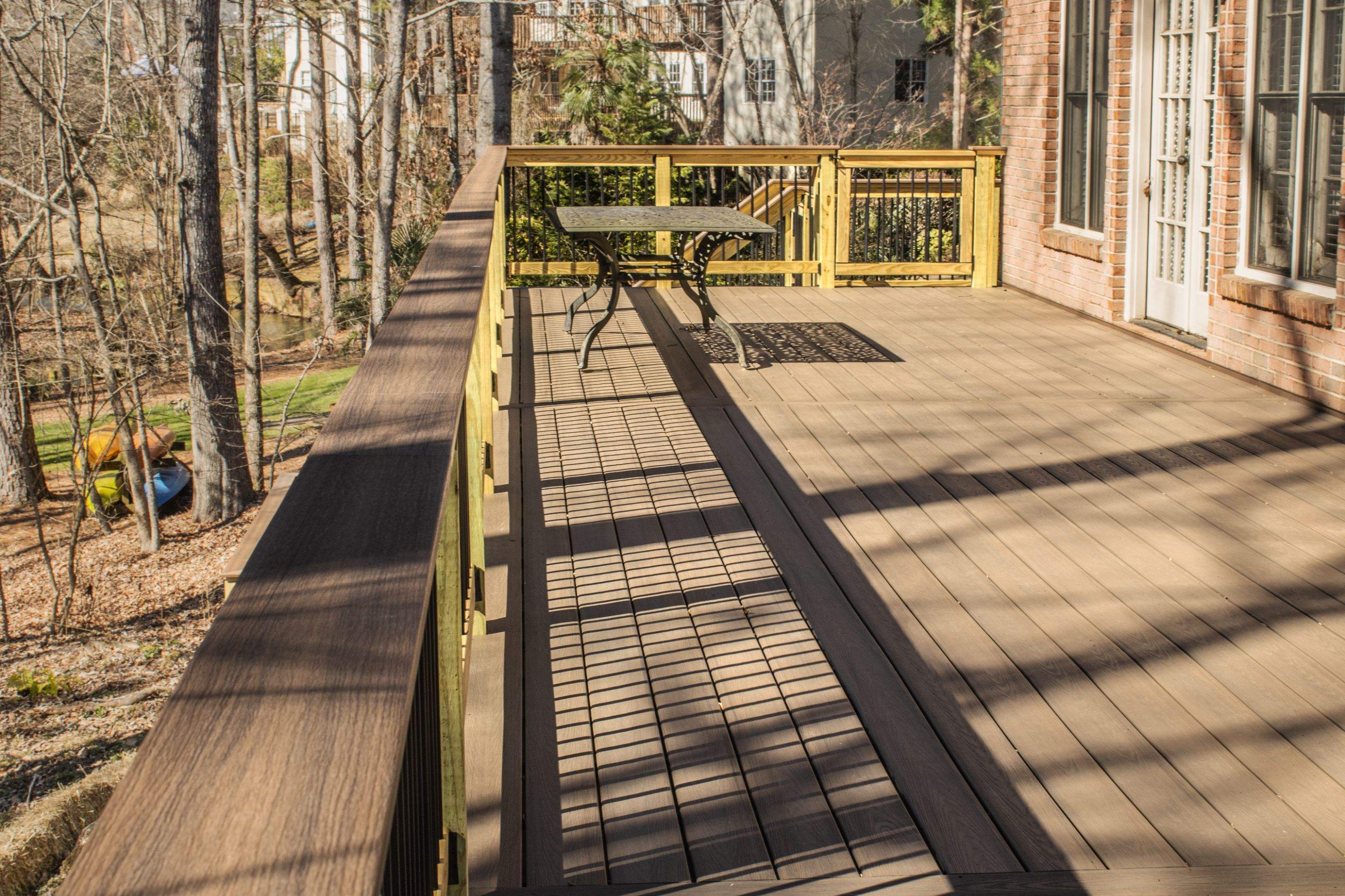 Deck Build using Deckorators Venture Series Decking in Alpharetta, GA by Nelson Exteriors 