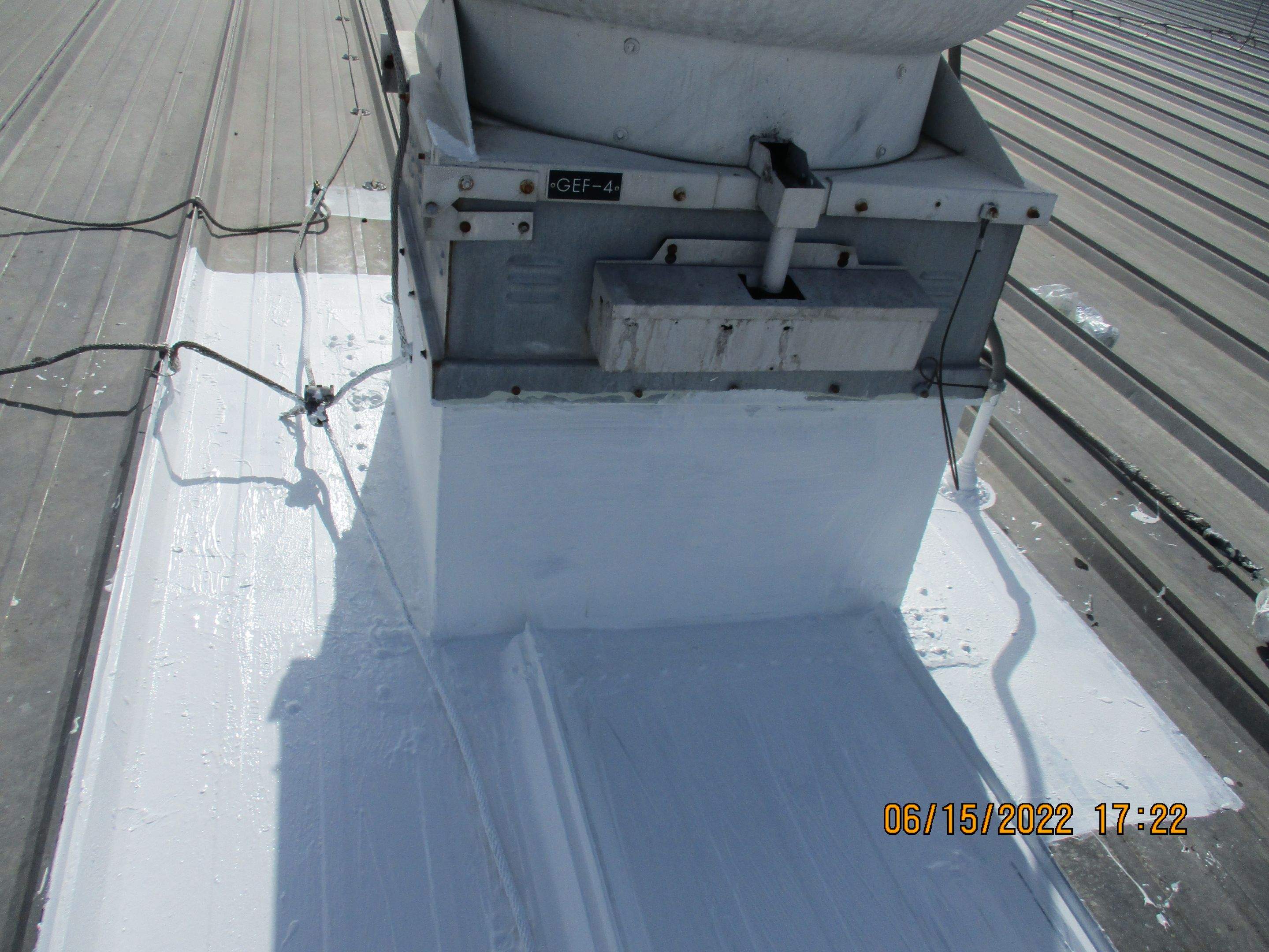 Calder Casino & Race Track Partial Metal Restoration  using #924 Eterna-Sil Premium Silicone Roof Coating by Morton Roofing, Inc.