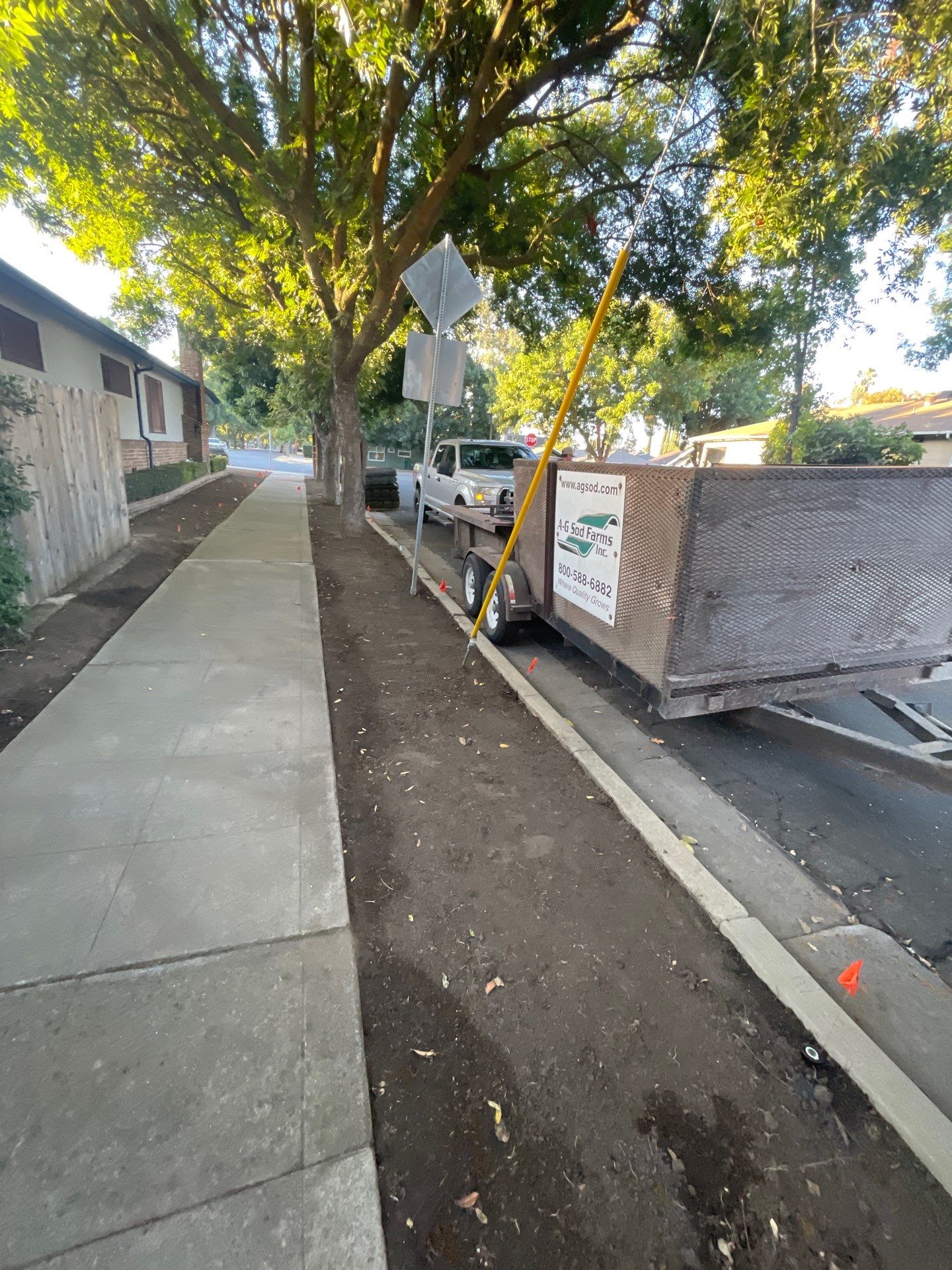 Project in Stockton by A - G Sod Farms