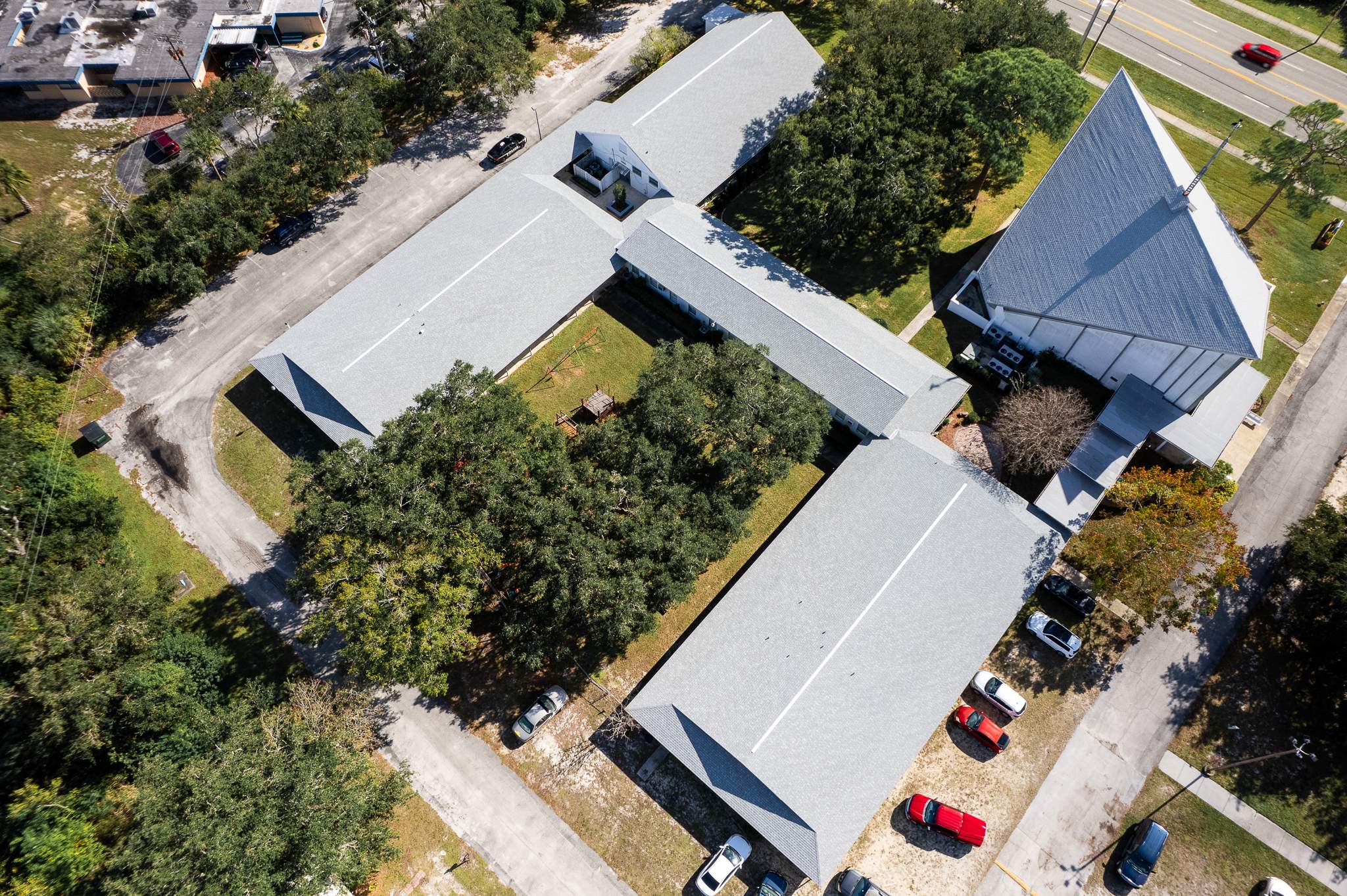 Commercial Roof Replacement for Cocoa Presbyterian Church in Cocoa, Florida by Wiedmann Construction & Roofing