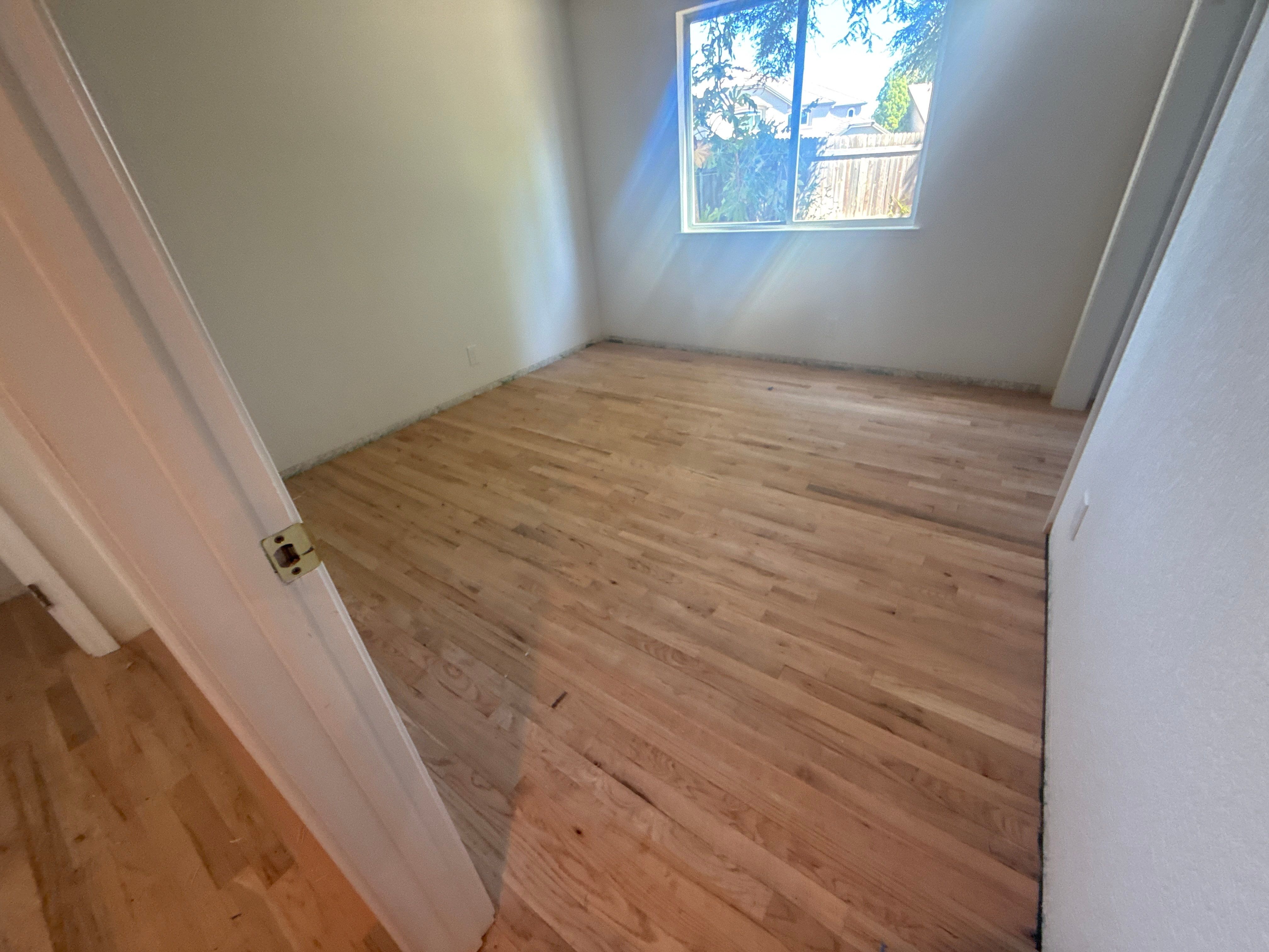 Custom Red Oak Hardwood Floor Installation and Finishing in Roseville by Footprints Floors South Sacramento