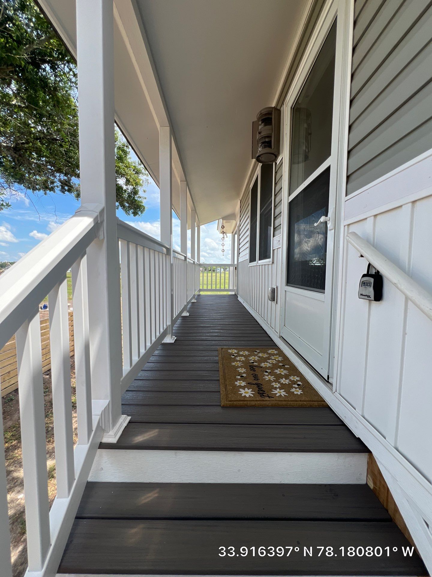 Exterior Stair Repair and Sidewalk Installation in Oak Island, NC by RGR Construction and Roofing, LLC