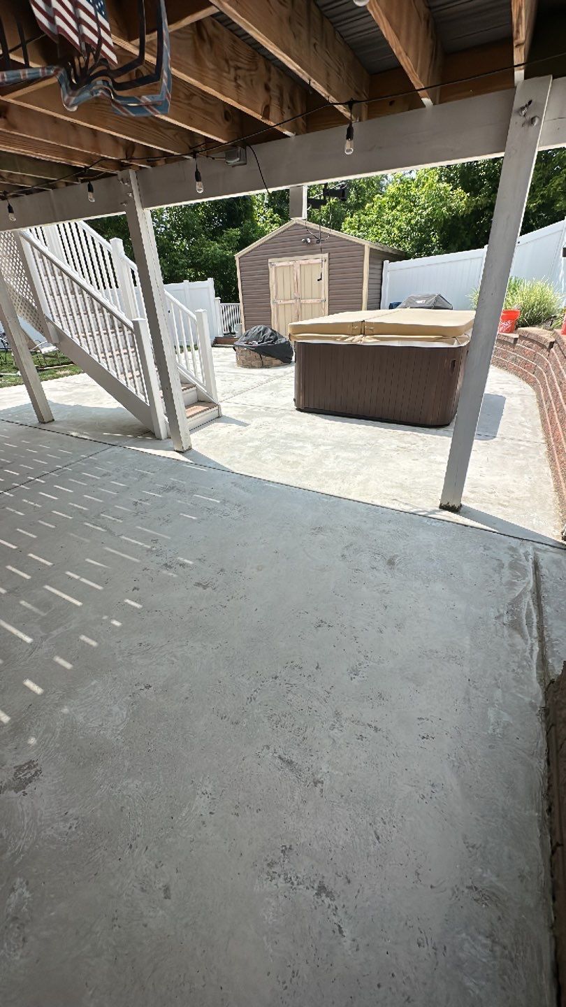 Large Patio Project in Imperial by Floors in a Day, Inc