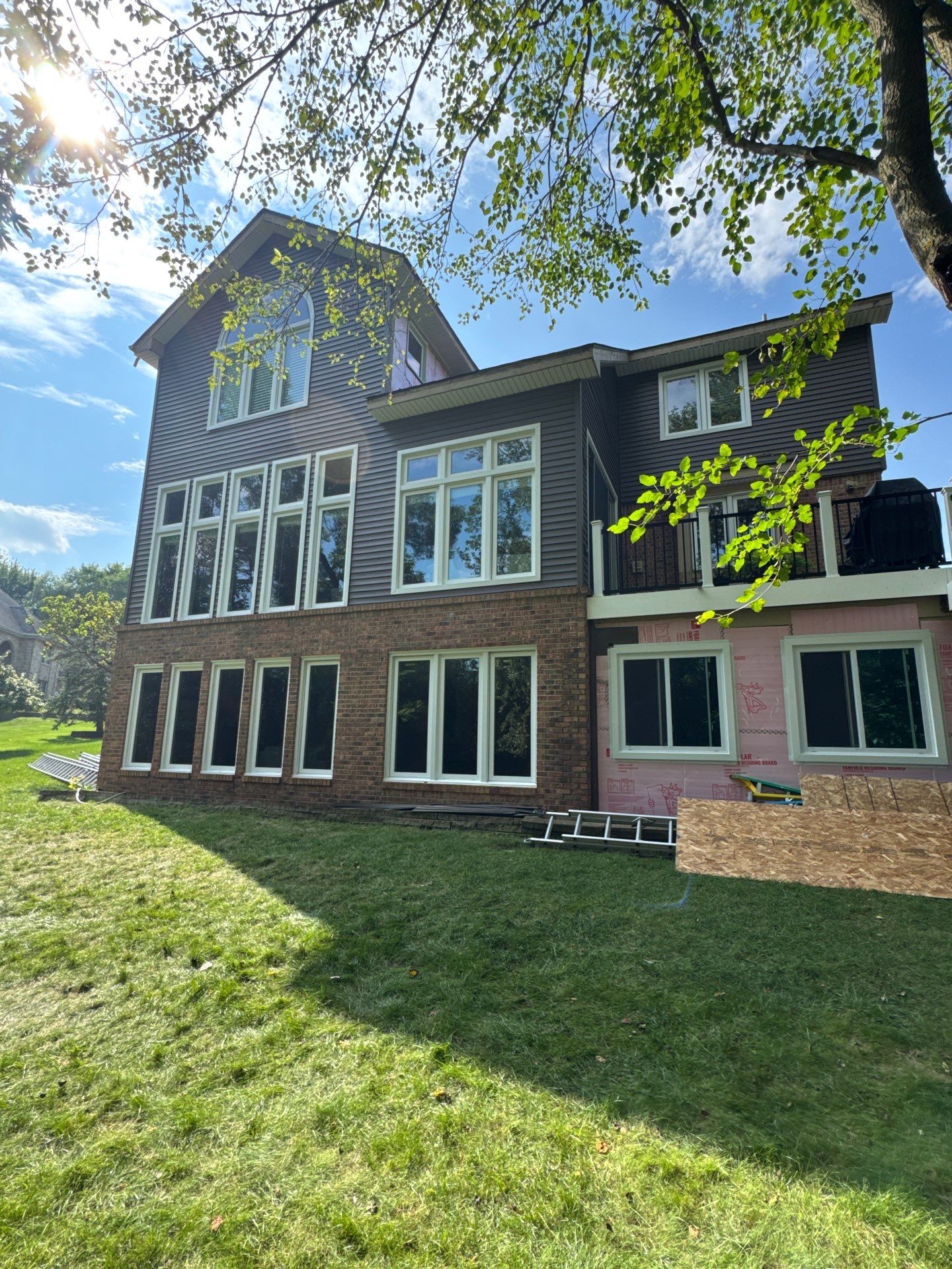 Siding Replacement using Alside Odyssey D4" Flagship Brown by 180 Contractors