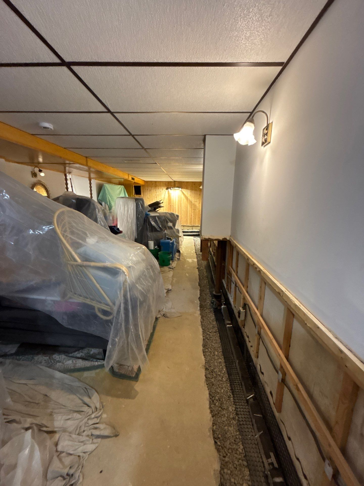 Drain Tile, Sump Pump & Buried Discharge in Columbia Heights by Waterproofing Northeast
