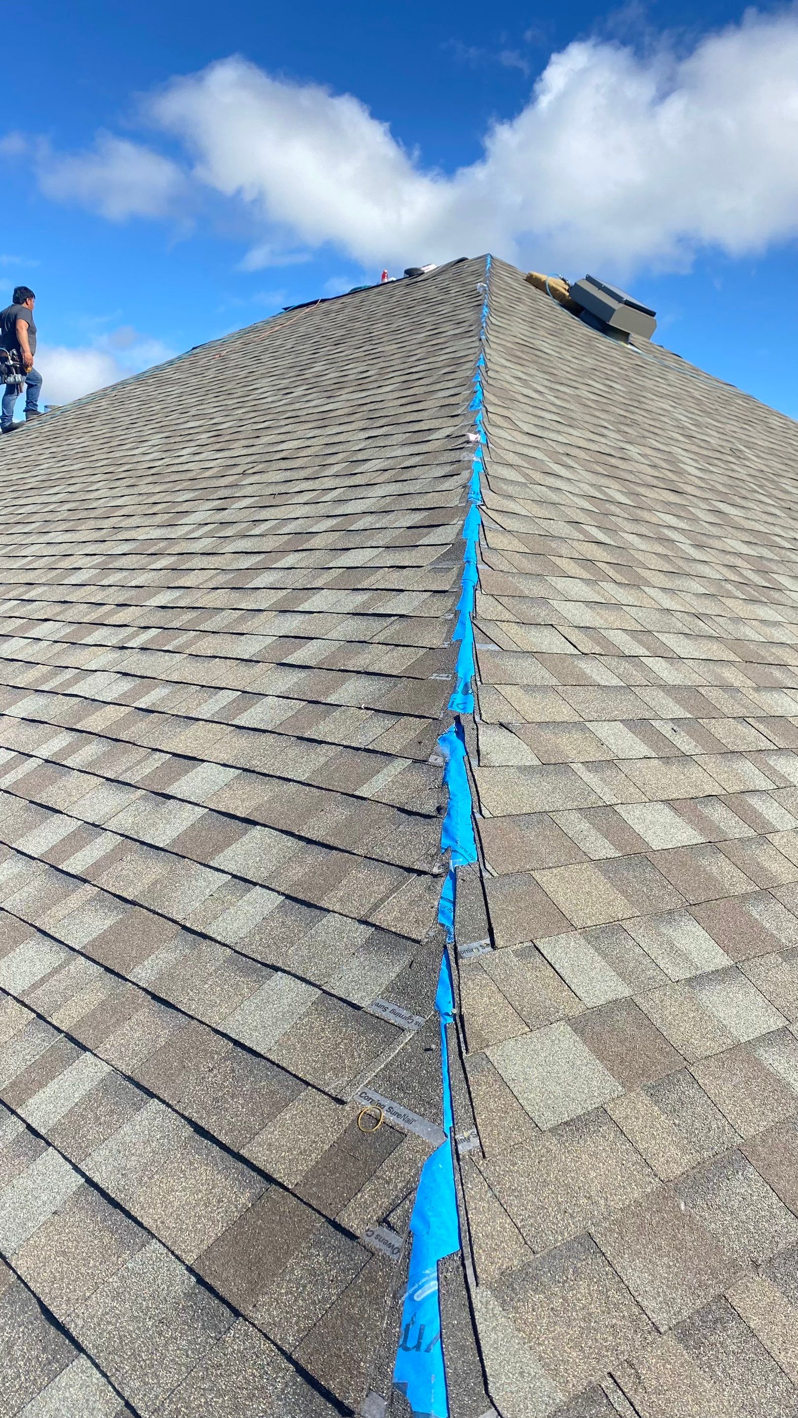 Residential Roof Replacement using Owens Corning 30 year Architectural Shingles by Premier Roofing and Contracting