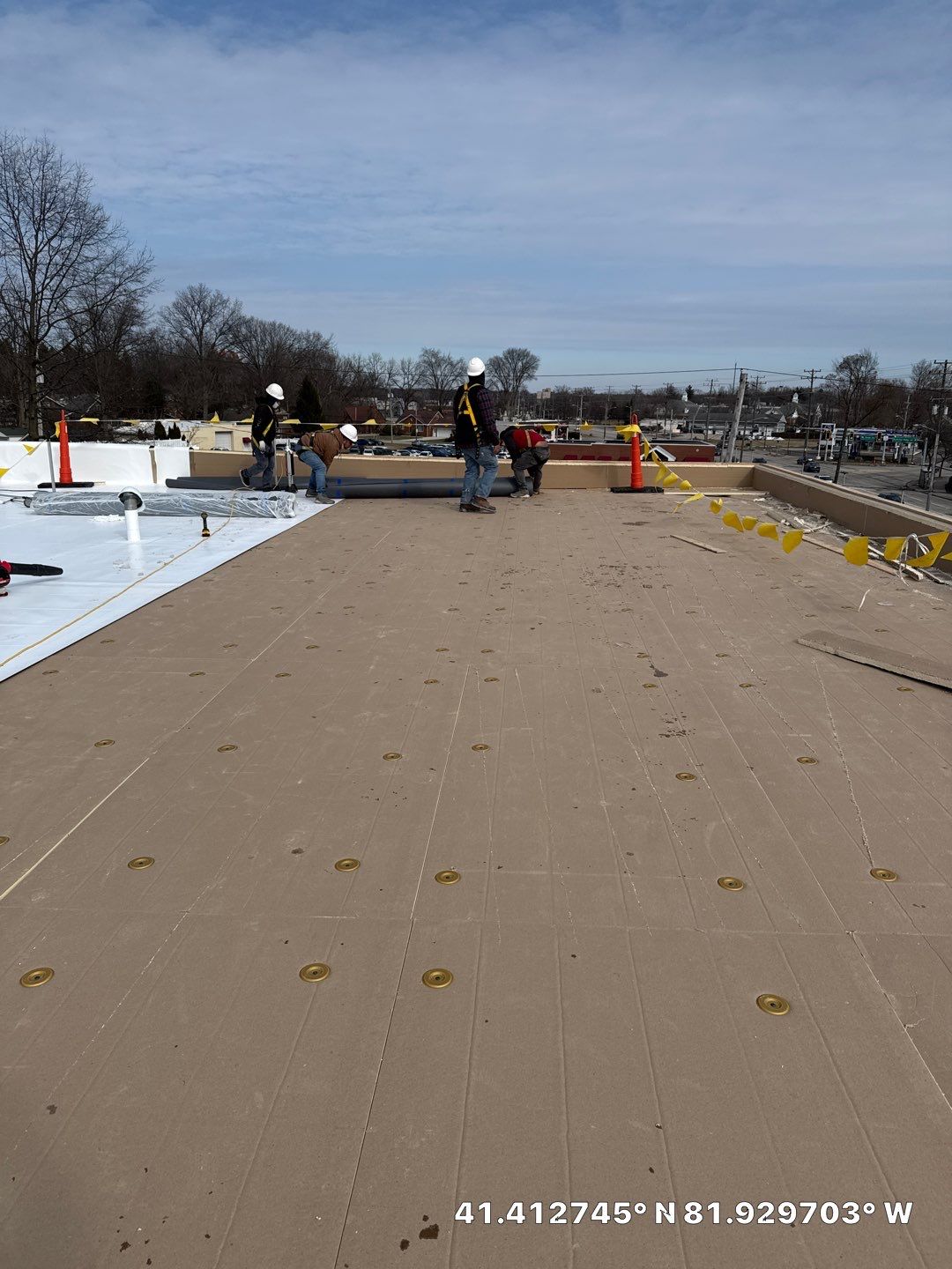 Project in North Olmsted by Commercial Roofing and Coating Systems 