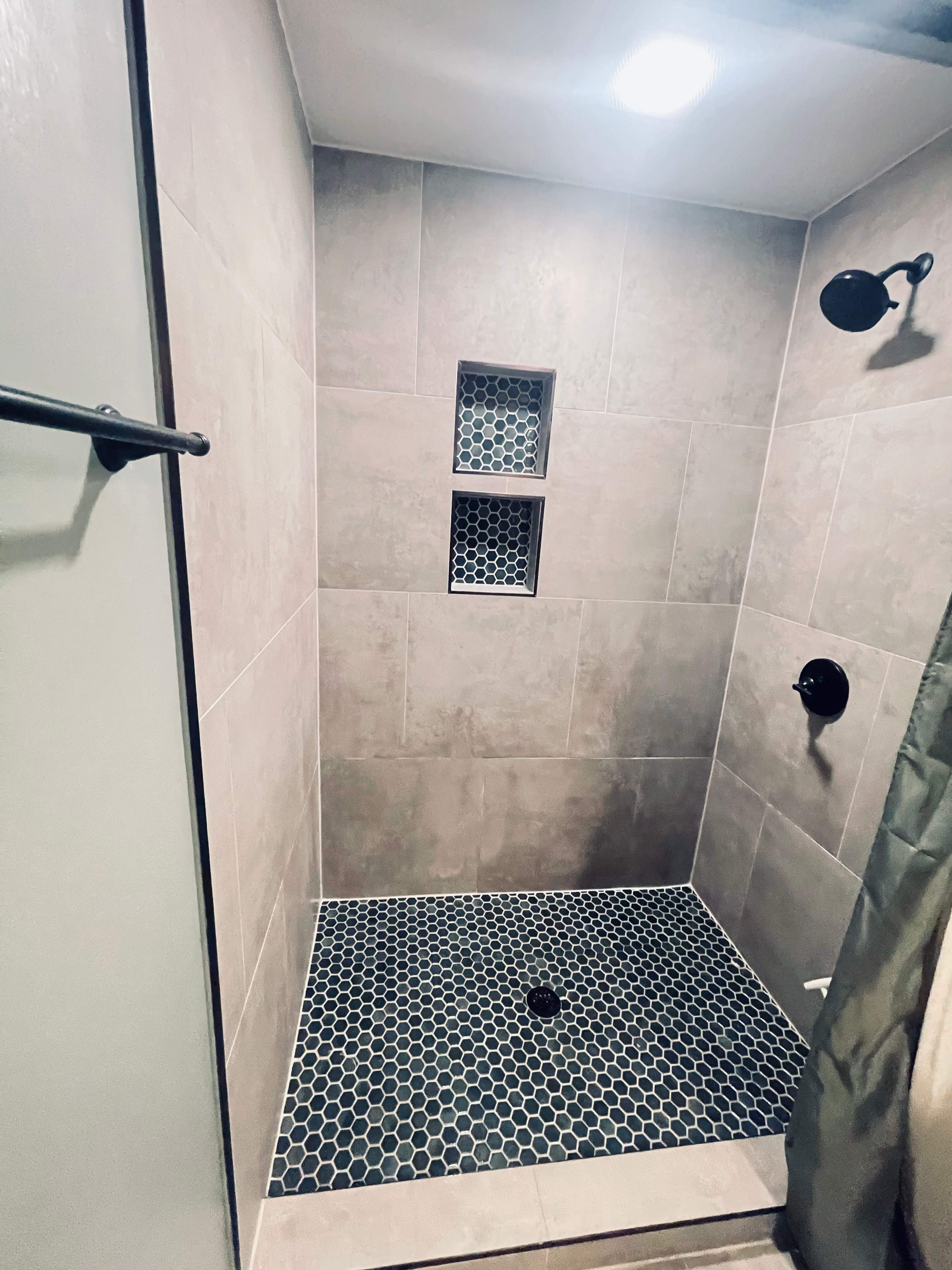 Basement bathroom remodel by Prudencio