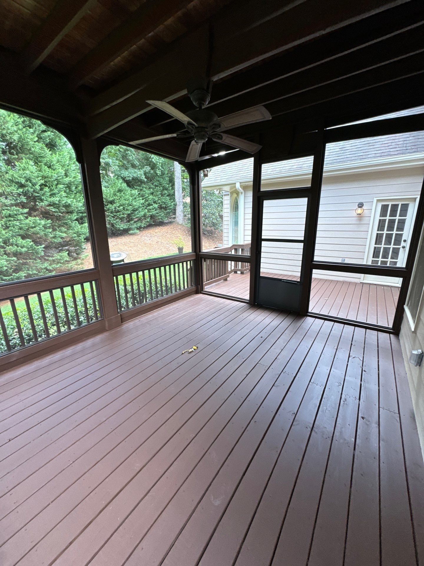Full Interior Home Painting and Screened Porch Refinishing in Alpharetta by Swift Home Renovations