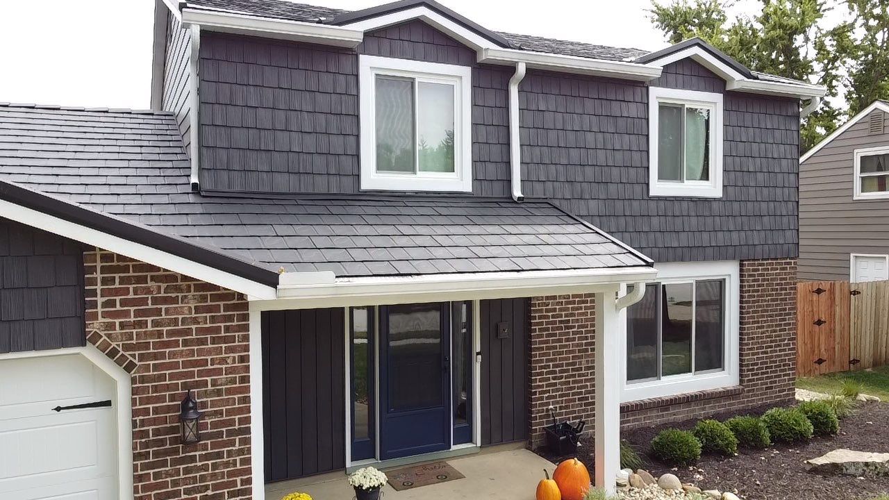 Full Exterior Home Transformation – Metal Slate Roof in Fort Wayne, IN by 4Ever Metal Roofing