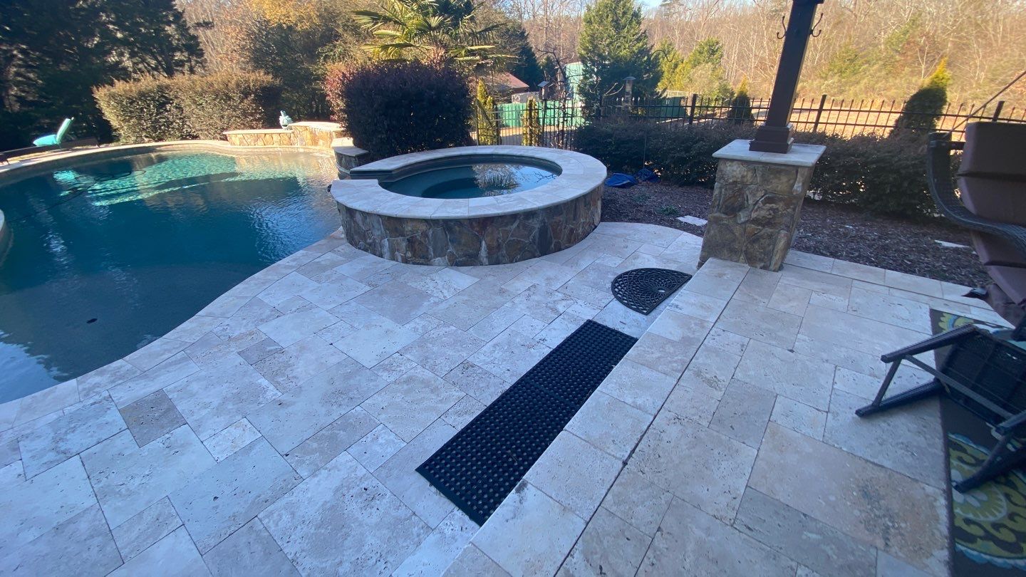 Travertine  using Concrete Sealant by DuraSeal
