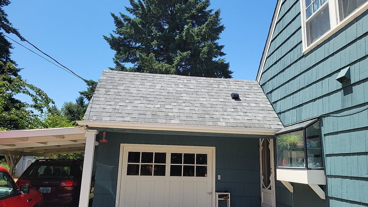 Residential Roofing Installation using IKO Dynasty 30 Year Shingle Color: Frostone Grey by Orezona Building & Roofing Company, Inc.